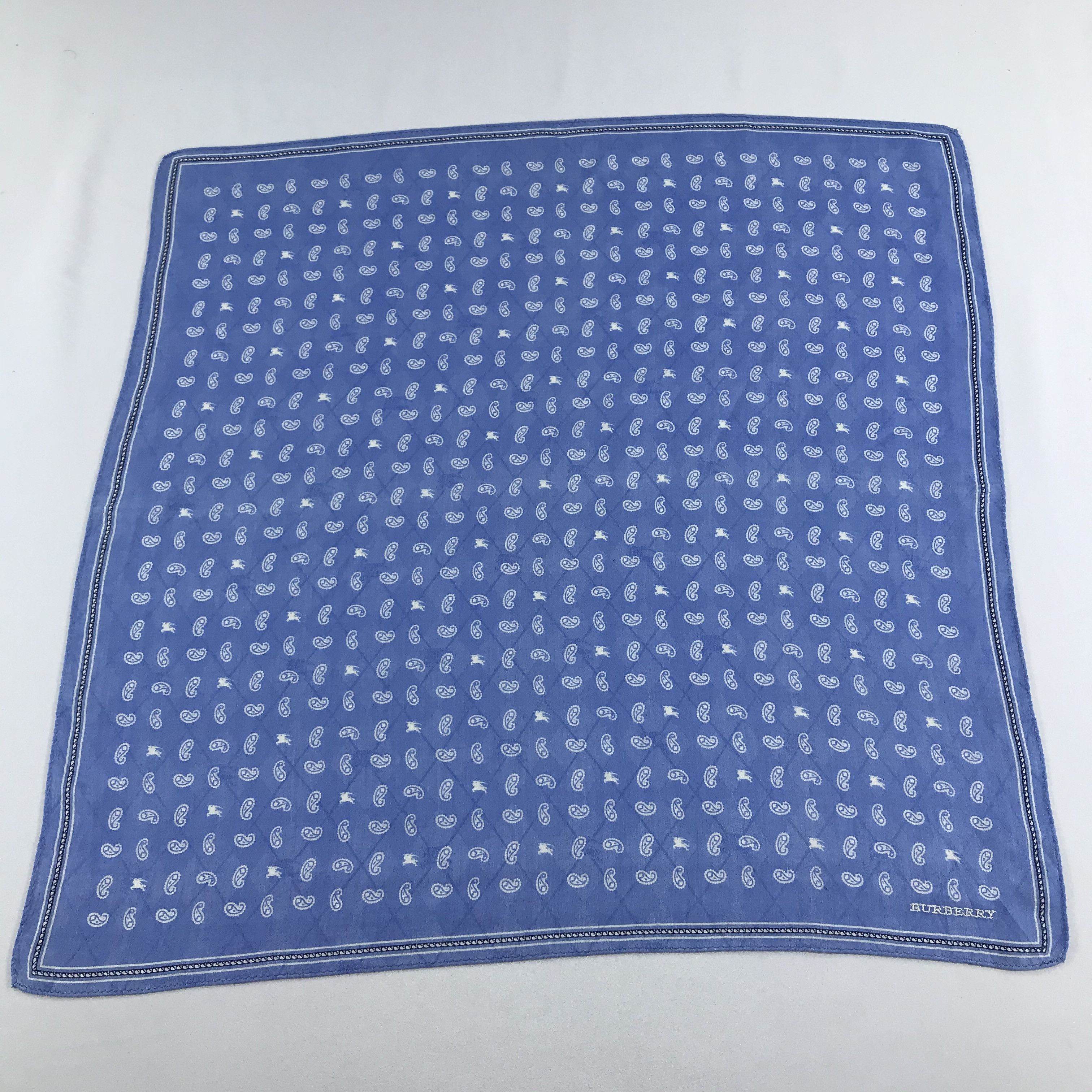 Burberry Burberry Paisley Handkerchief Neckerchief Bandana H745 Size ONE SIZE - 2 Thumbnail