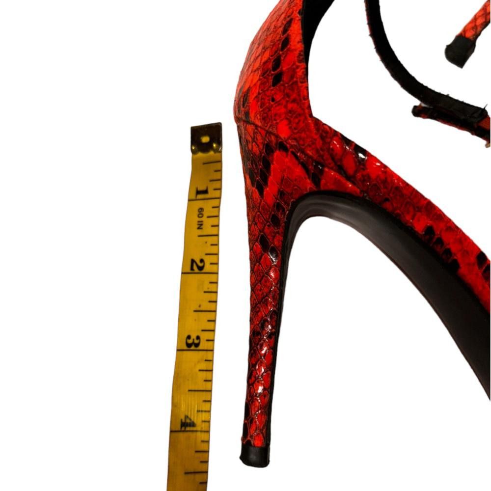 Steve Madden Steve Madden l Stecy Orange Snakeskin Heels 6.5 Size US 6.5 / IT 36.5 - 7 Thumbnail