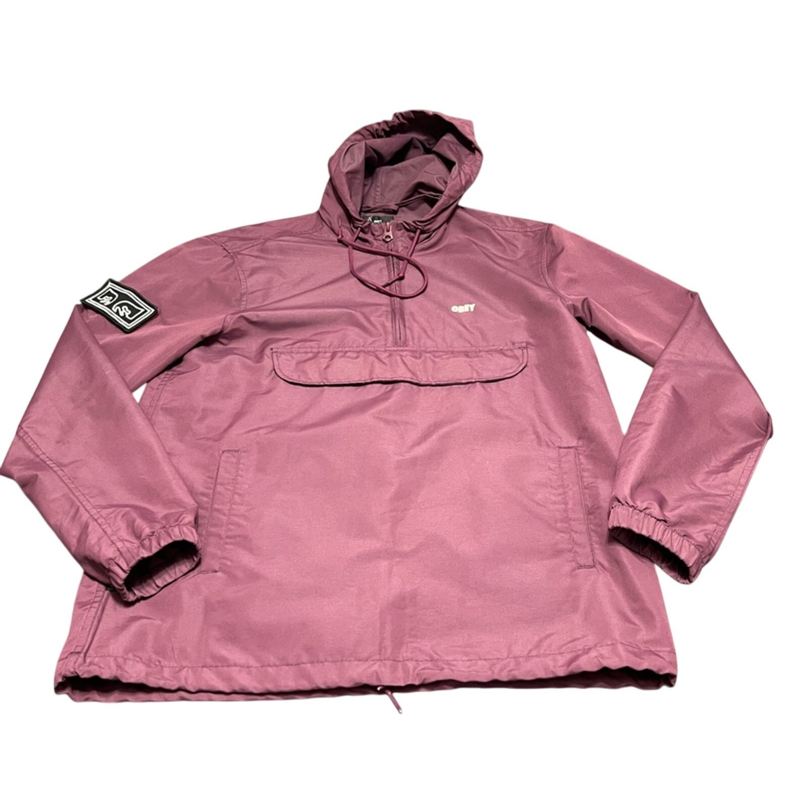 Obey Obey Anorak Windbreaker Jacket Caption II Maroon SMALL NWOT Size US S / EU 44-46 / 1 - 1 Thumbnail