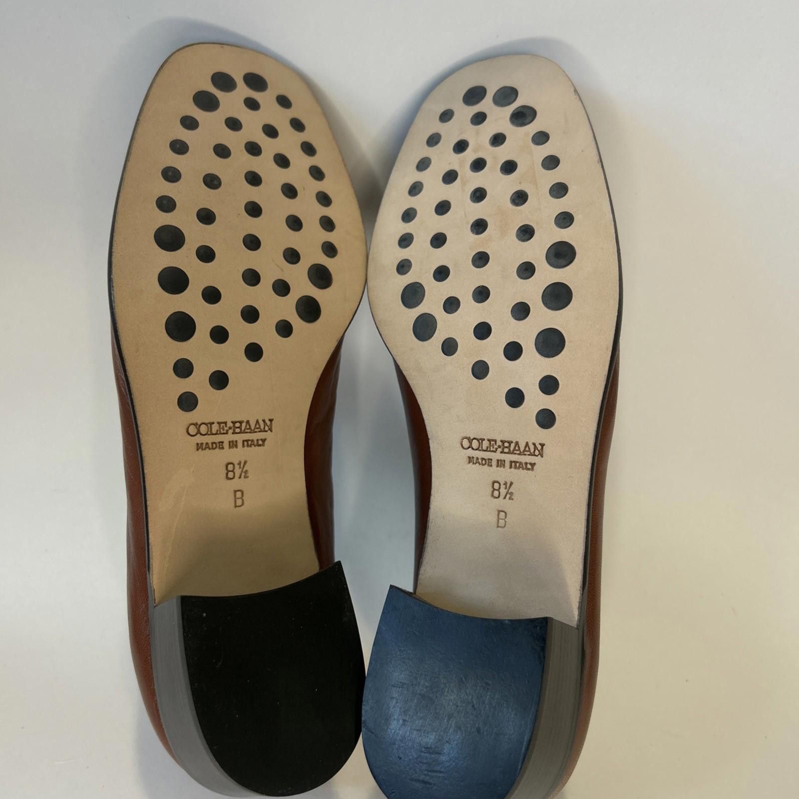 Cole Haan COLE HAAN GIANNA Nutmeg Brown Leather Pumps Sz 8.5 ITALY New Size US 8.5 / IT 38.5 - 6 Thumbnail