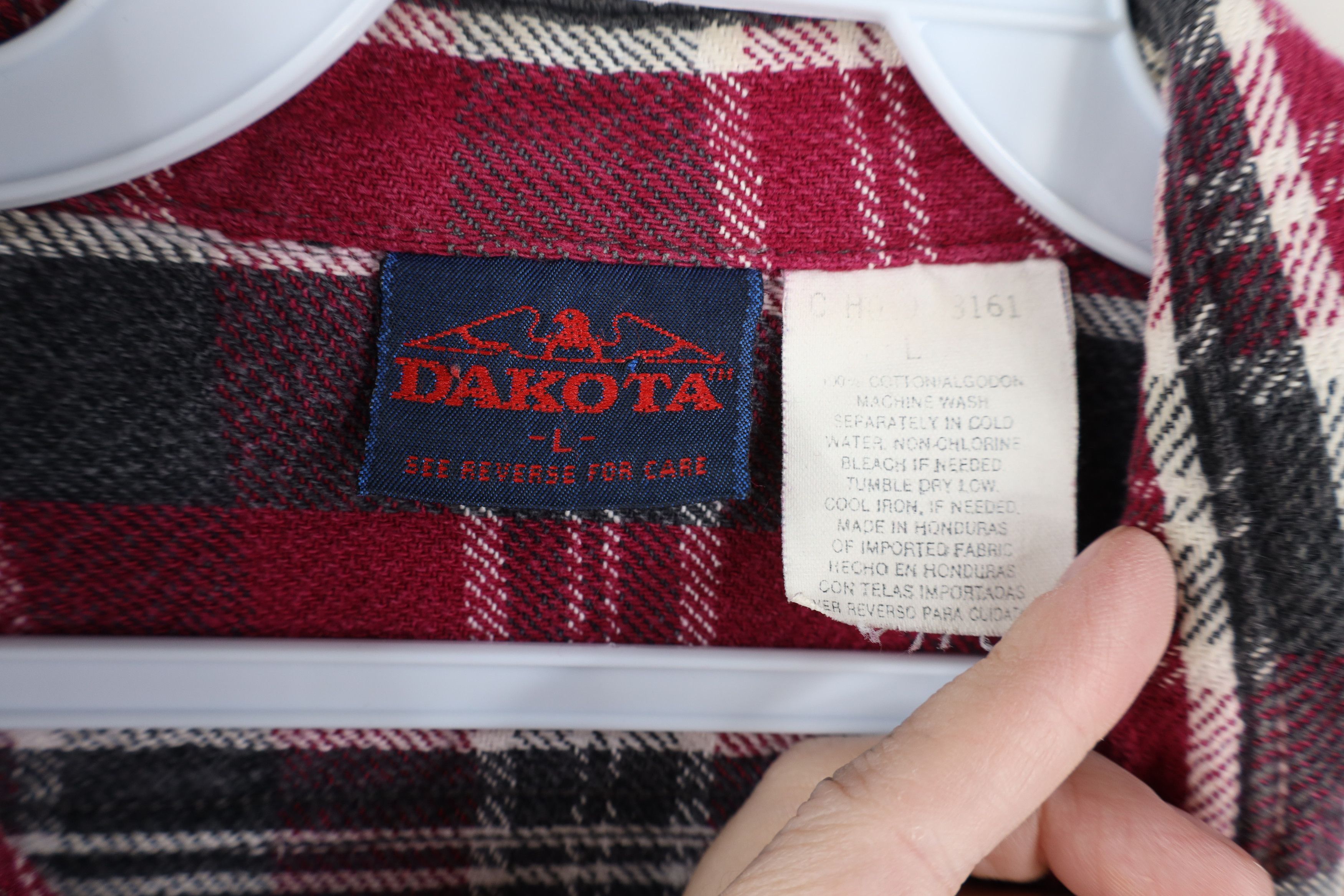 Vintage Vintage 90s Streetwear Heavyweight Button Shirt Plaid Size US L / EU 52-54 / 3 - 11 Thumbnail