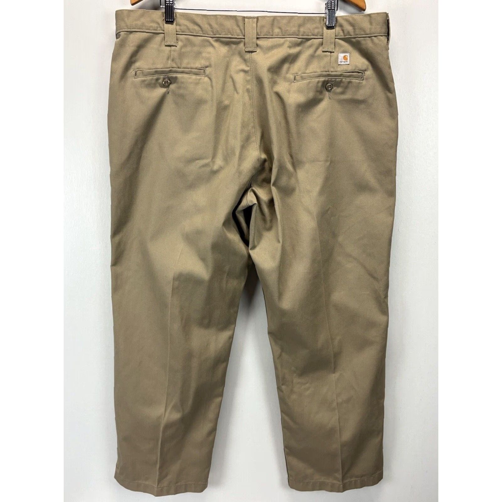 Carhartt Carhartt Mens Pants 40 Beige Khaki Utility Blended Twill Work Chinos 40x30 Size US 40 / EU 56 - 3 Thumbnail