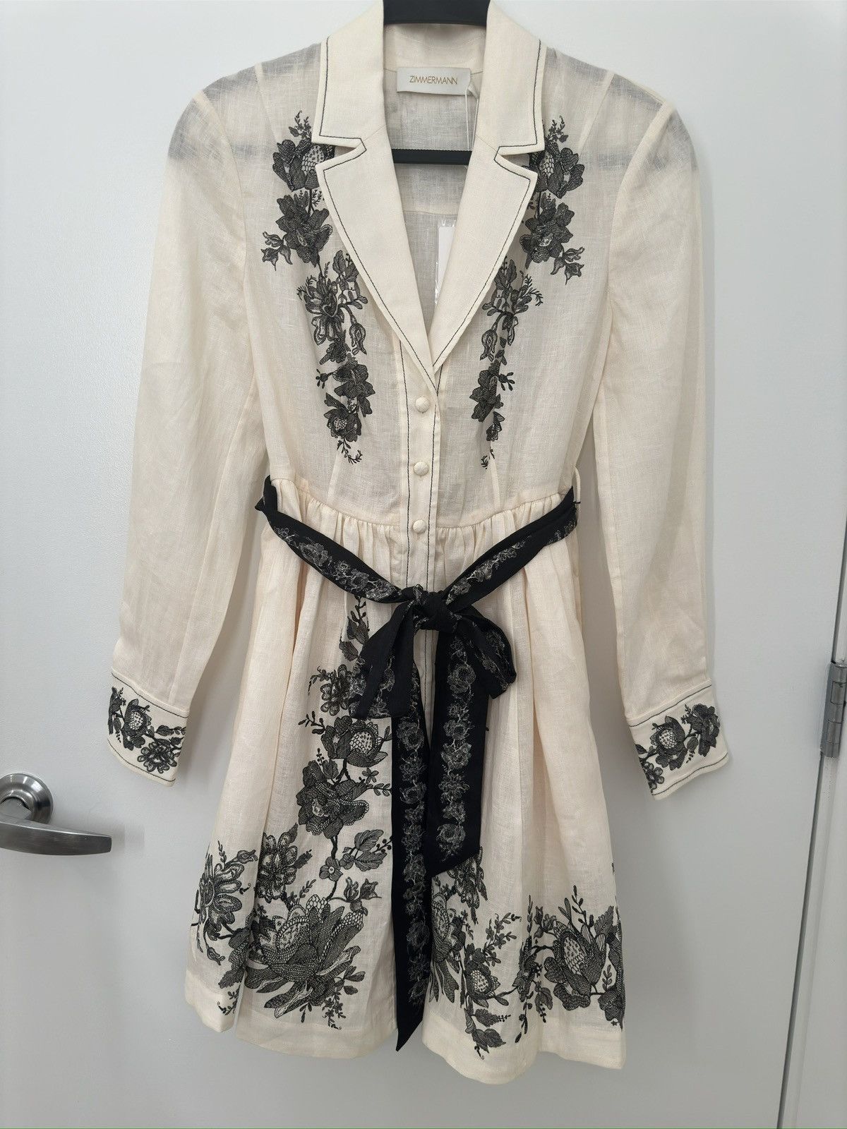 Zimmermann ZIMMERMANN SHIRT MINI DRESS Size S / US 4 / IT 40 - 5 Thumbnail