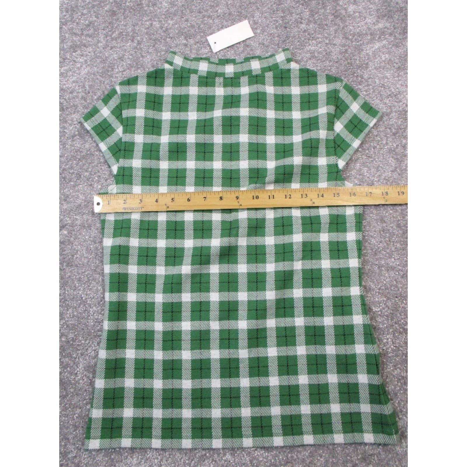 Ann Taylor VINTAGE Ann Taylor Blouse Shirt Women's Small White Plaid Cotton Blend Casual 90s Womens Size S / US 4 / IT 40 - 6 Thumbnail