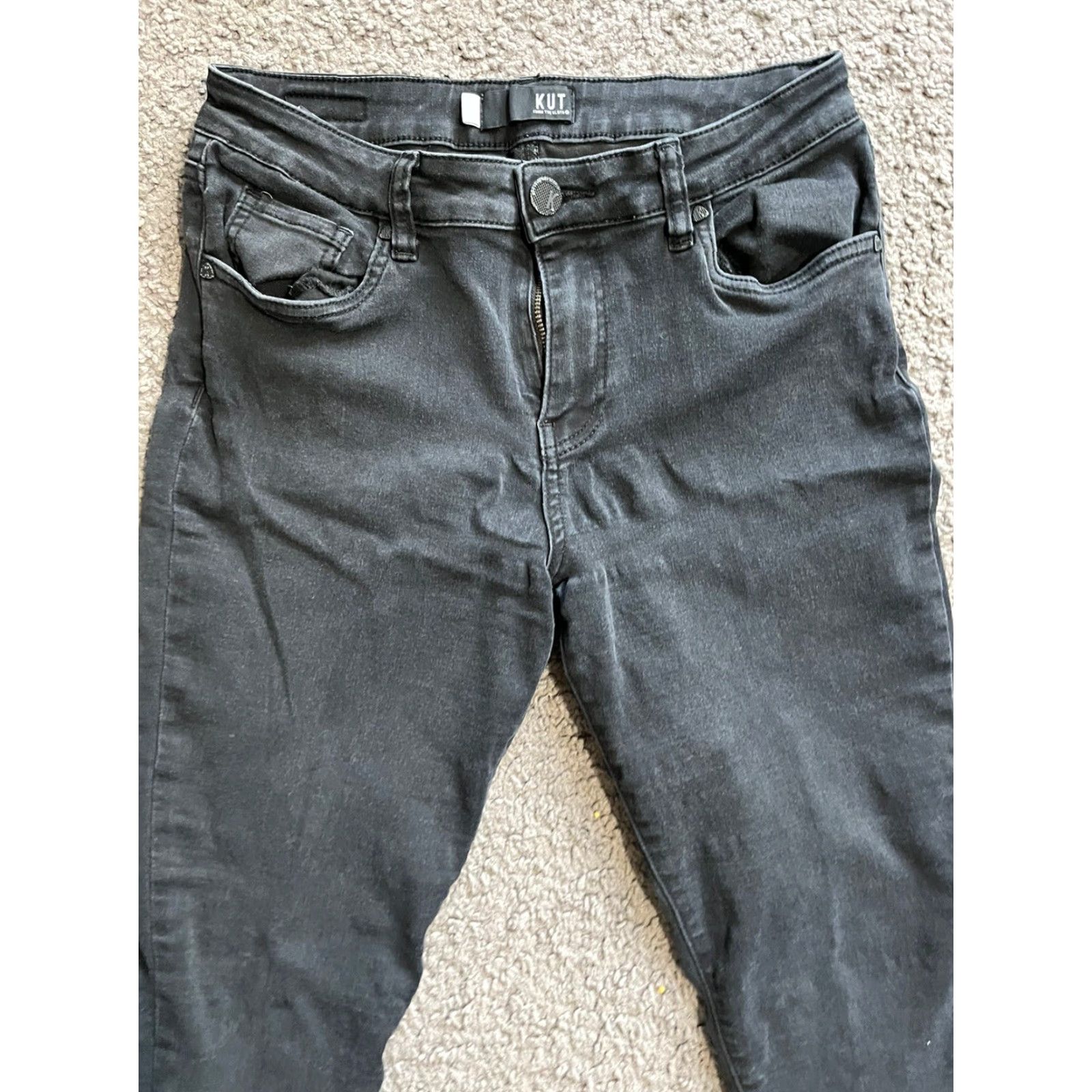 Vintage KUT from the Kloth Jeans Womens 6 Black Donna High Waist Ankle Skinny Size 28" / US 6 / IT 42 - 2 Thumbnail