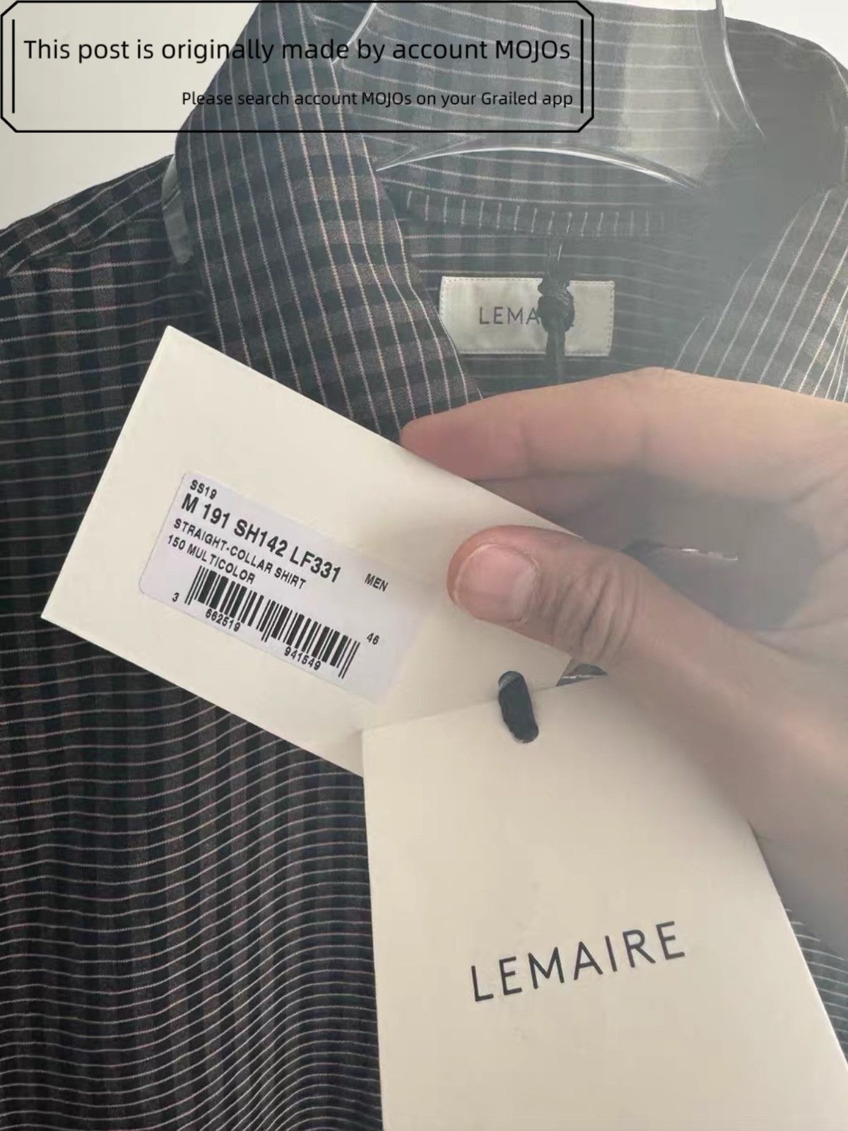 Lemaire Sz 46 Lemaire 19SS Plaid Pattern L/S Brown Shirt mojos1229 Size US S / EU 44-46 / 1 - 4 Thumbnail