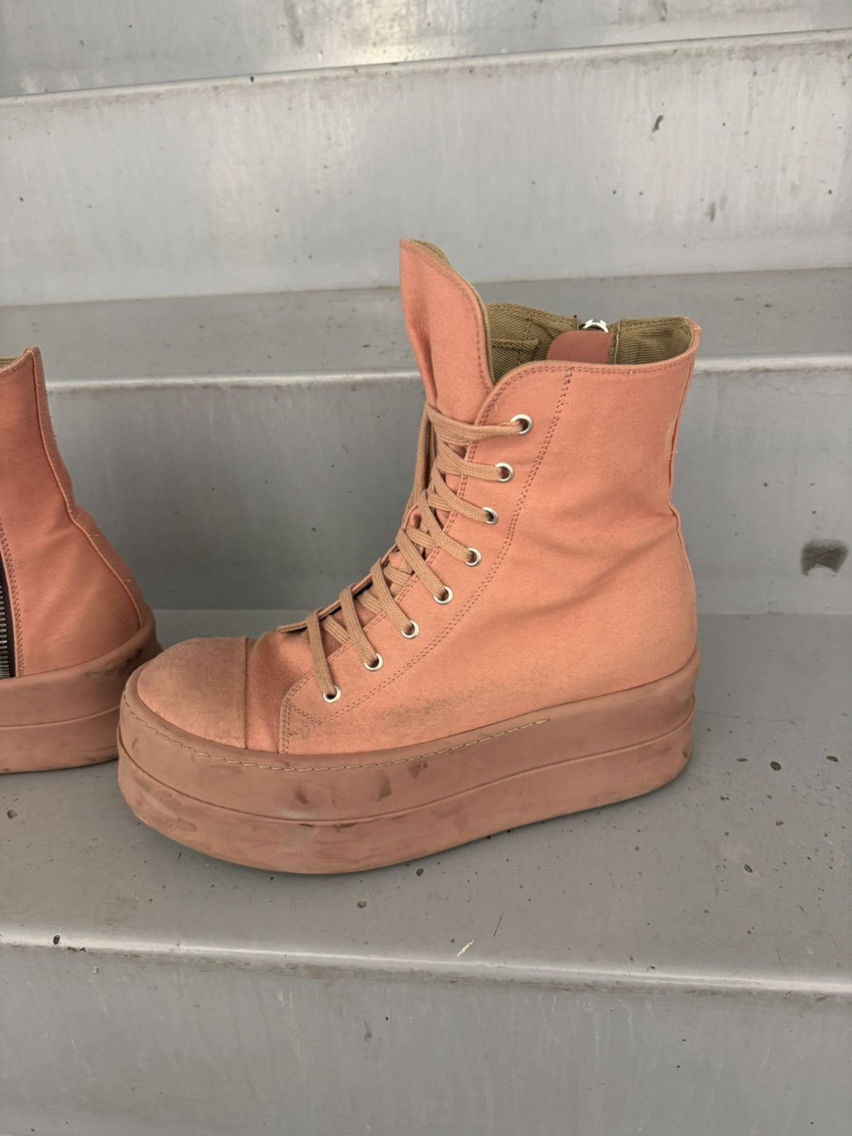 Rick Owens Drkshdw Rick Owens Drkshdw Double Bumper Ramones Size US 10 / EU 43 - 7 Thumbnail