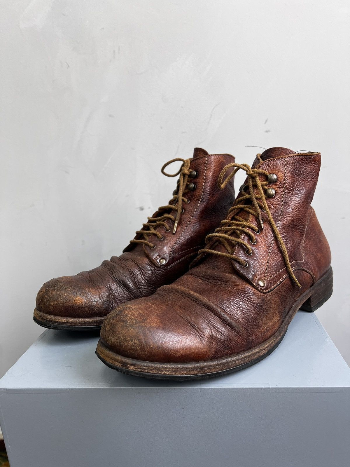 Other BLACK FRIDAY✅✅AVANT GARDE SHORO FADED ANKLE COMBAT BOOTS 90s Size US 10 / EU 43 - 14 Thumbnail