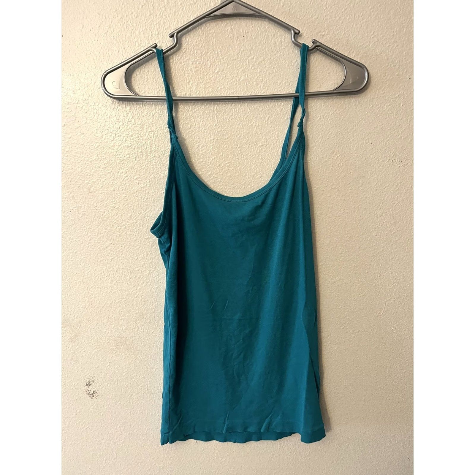 Banana Republic Banana Republic Tank Womens Medium Blue Cami Solid Cotton Blend Lightweight Size M / US 6-8 / IT 42-44 - 2 Thumbnail