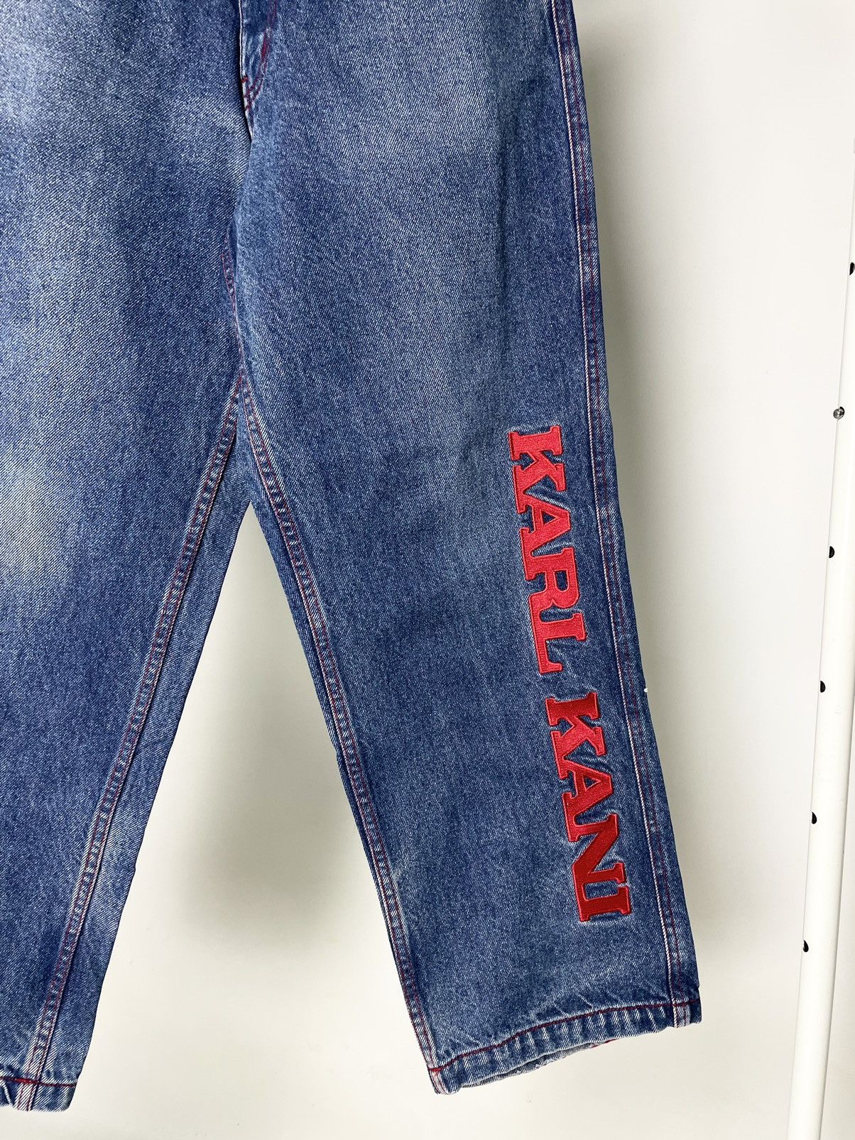 Karl Kani Karl Kani Vintage 90’s 👺 Embroidered Hip Hop Jeans like Fubu Size US 28 / EU 44 - 10 Thumbnail