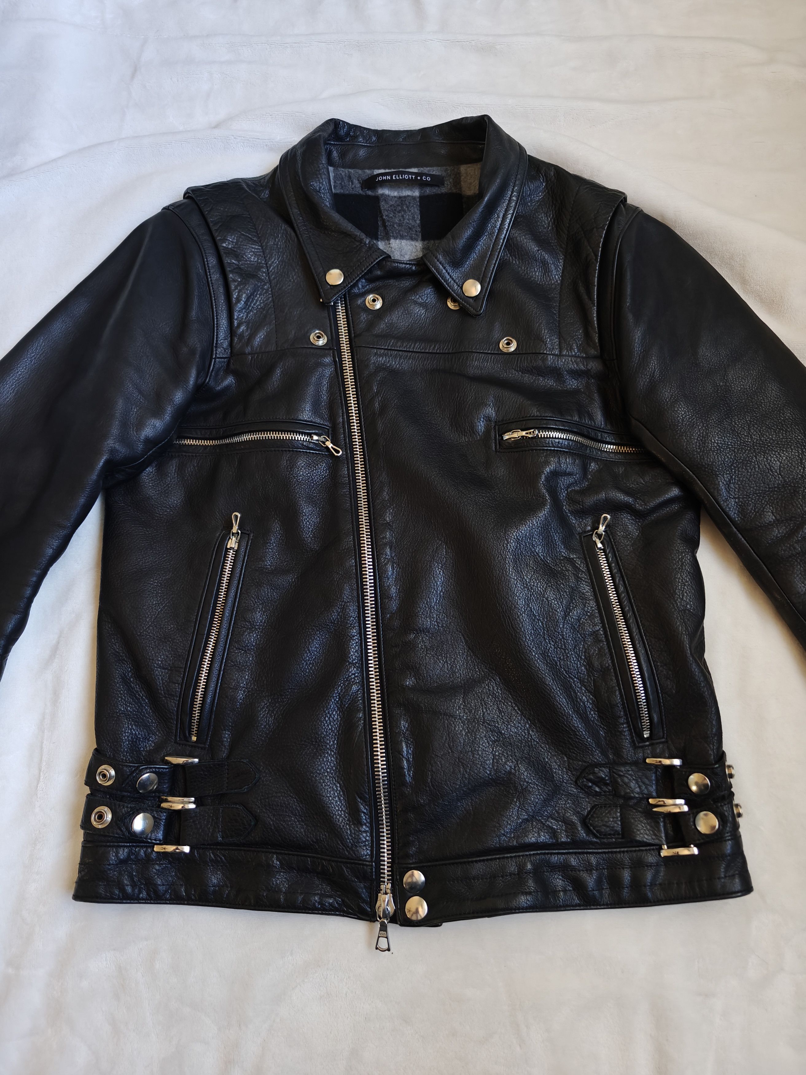 John Elliott John Elliot Leather Jacket Size US S / EU 44-46 / 1 - 8 Thumbnail