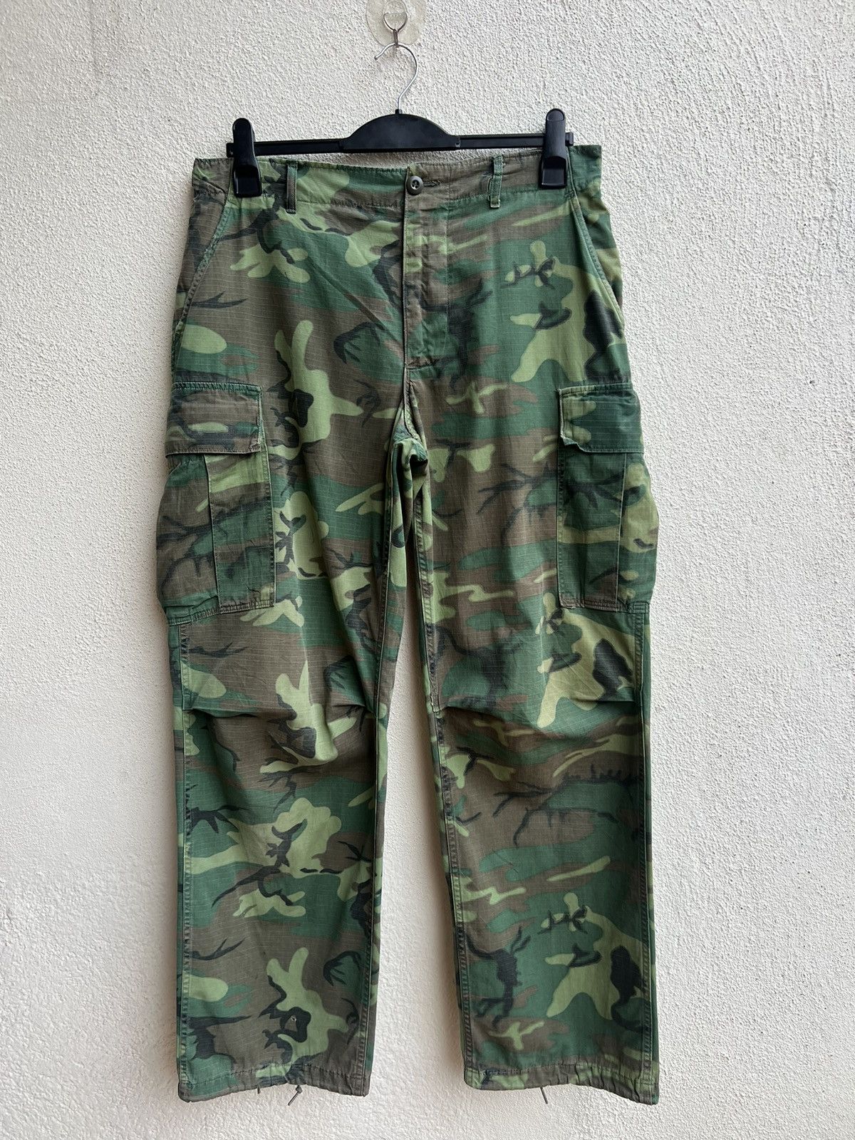 Vintage 60s 70s Nam War ERDL Camo Ripstop Poplin Trouser Pant Size US 32 / EU 48 - 22 Thumbnail