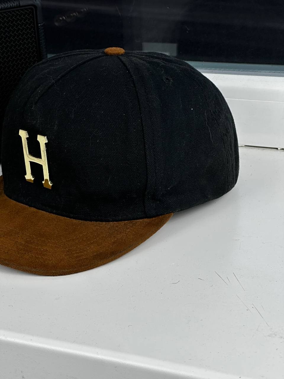 Huf × Vintage Vintage HUF Cap Suede Brim Hat Brown Made in USA Size ONE SIZE - 3 Thumbnail