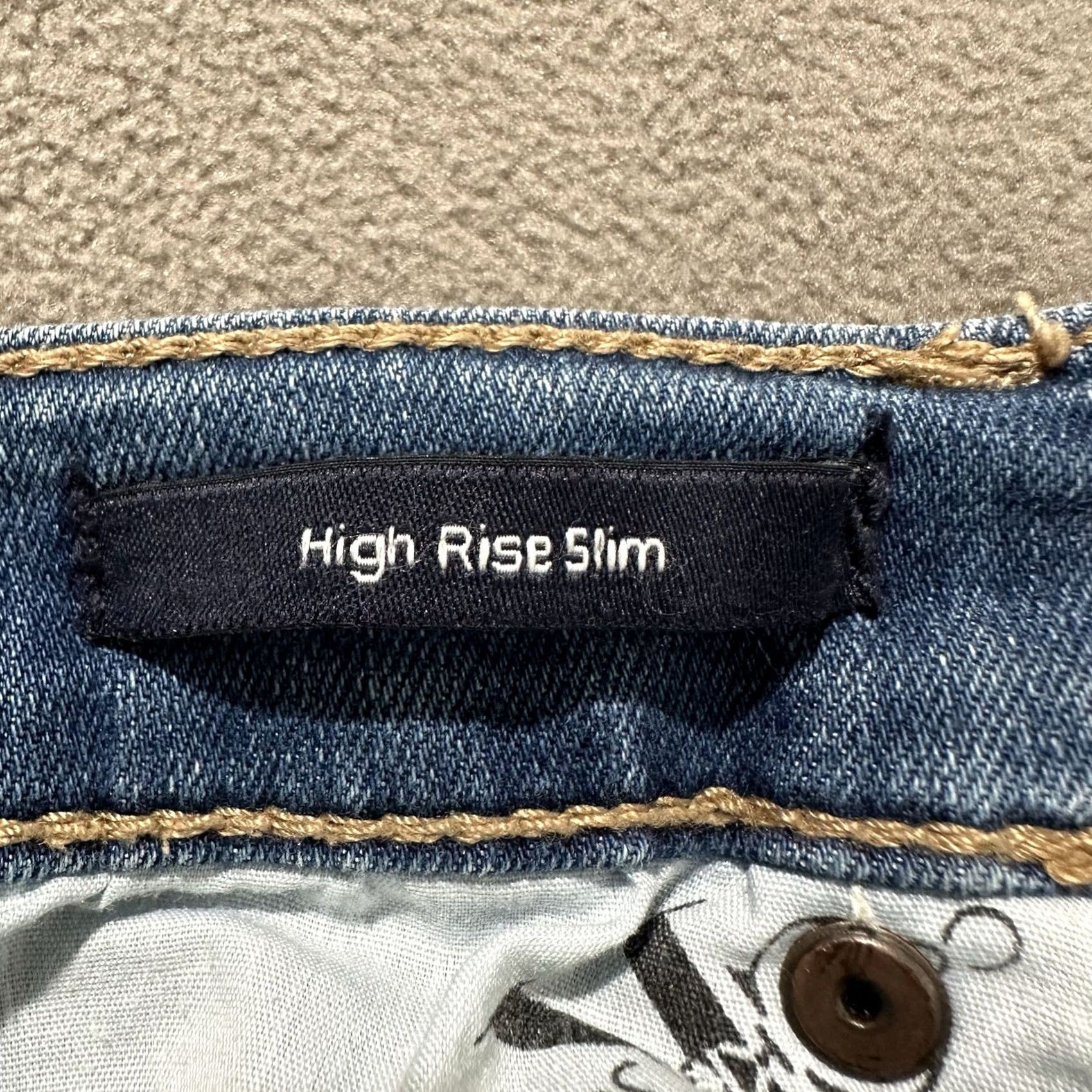 Calvin Klein Calvin Klein Jeans Womens 26 Blue High Rise Slim Denim Repreve EUC Size 26" / US 2 / IT 38 - 5 Thumbnail