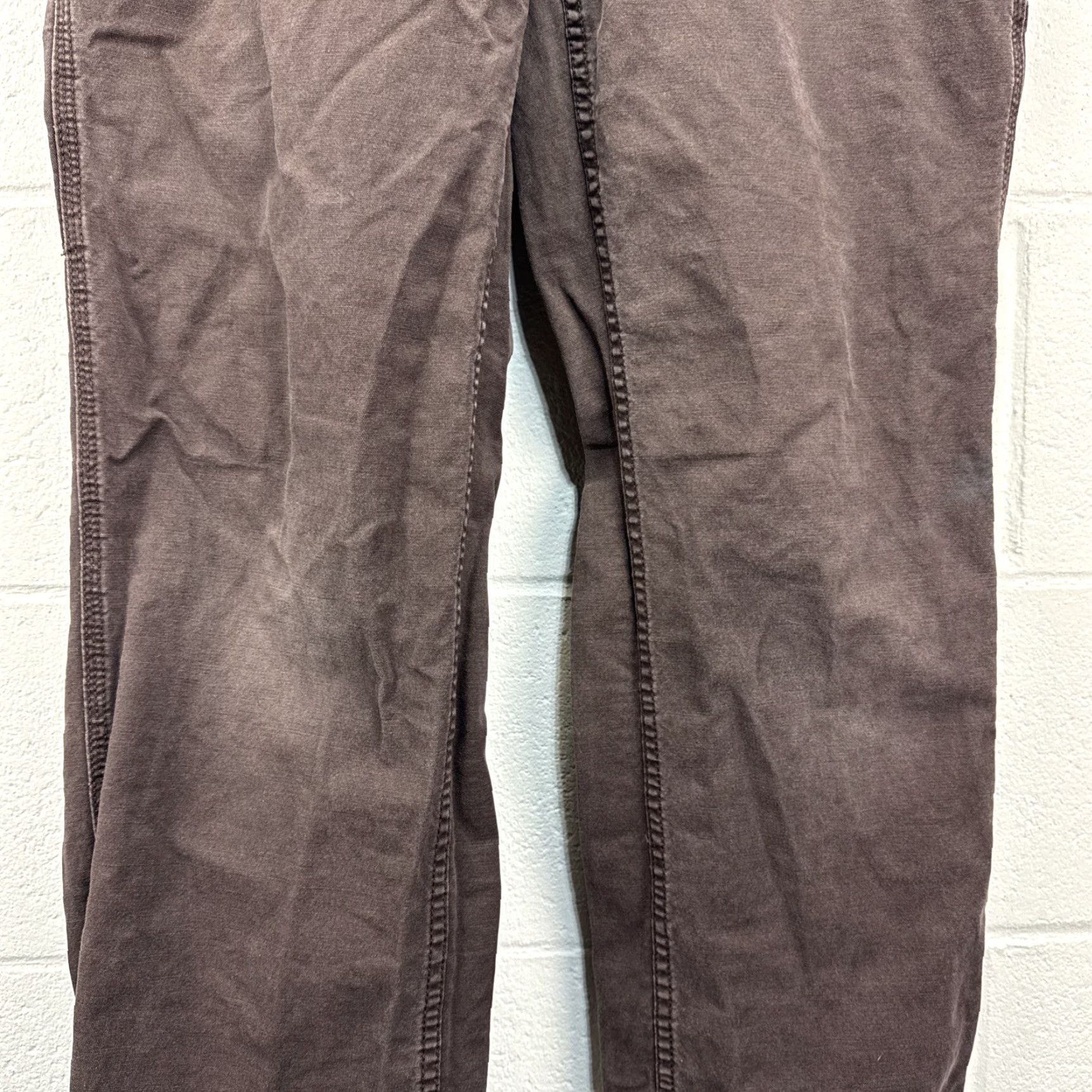 Carhartt VINTAGE Carhartt Carpenter Pants Womens 14 Regular Brown Canvas Workwear Size 36" / US 14 / IT 50 - 5 Thumbnail