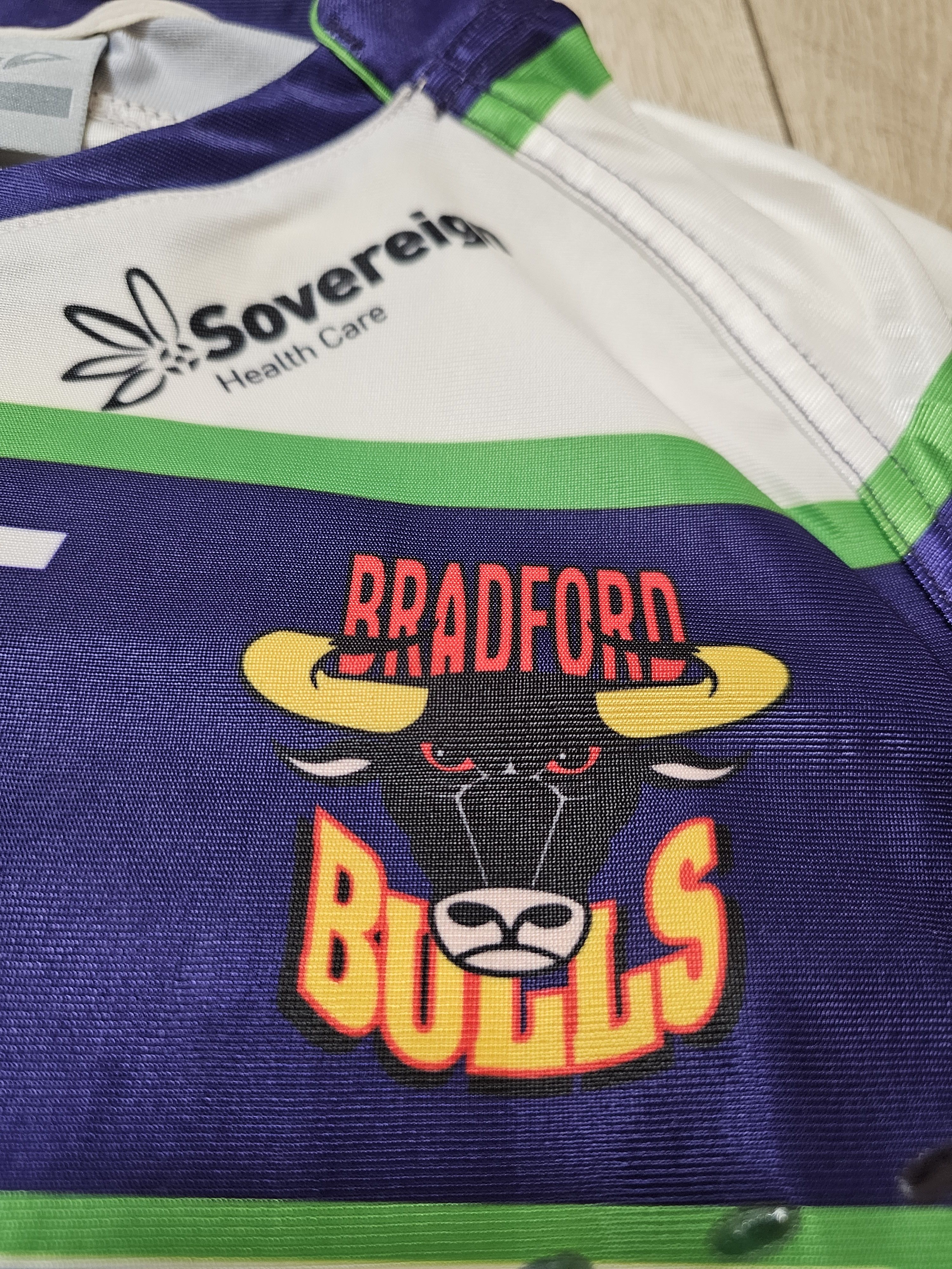 Other BRADFORD BULLS JERSEY PLAYER ISSUE 2013 AWAY RUGBY JERSEY Size US S / EU 44-46 / 1 - 4 Thumbnail