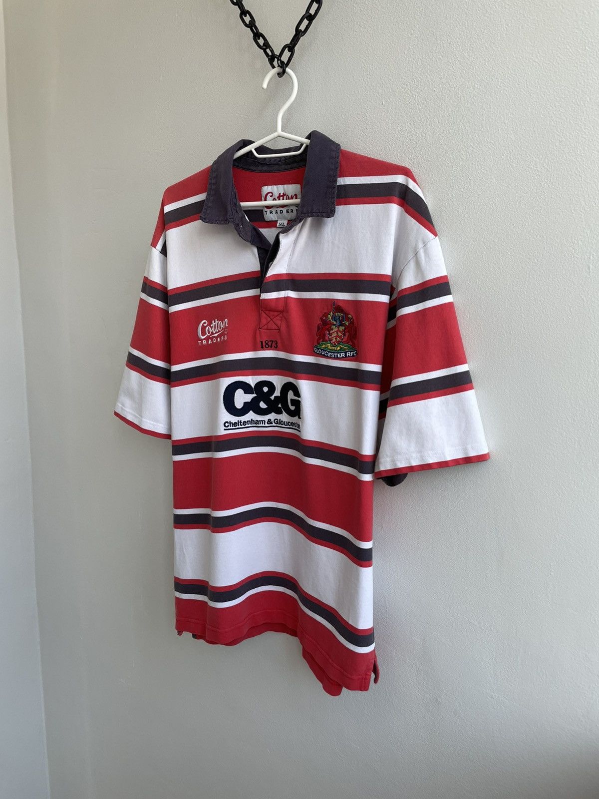 Cotton Traders Gloucester 2003 2004 Home Rugby Jersey Shirt Cotton Traders Size US XL / EU 56 / 4 - 2 Thumbnail