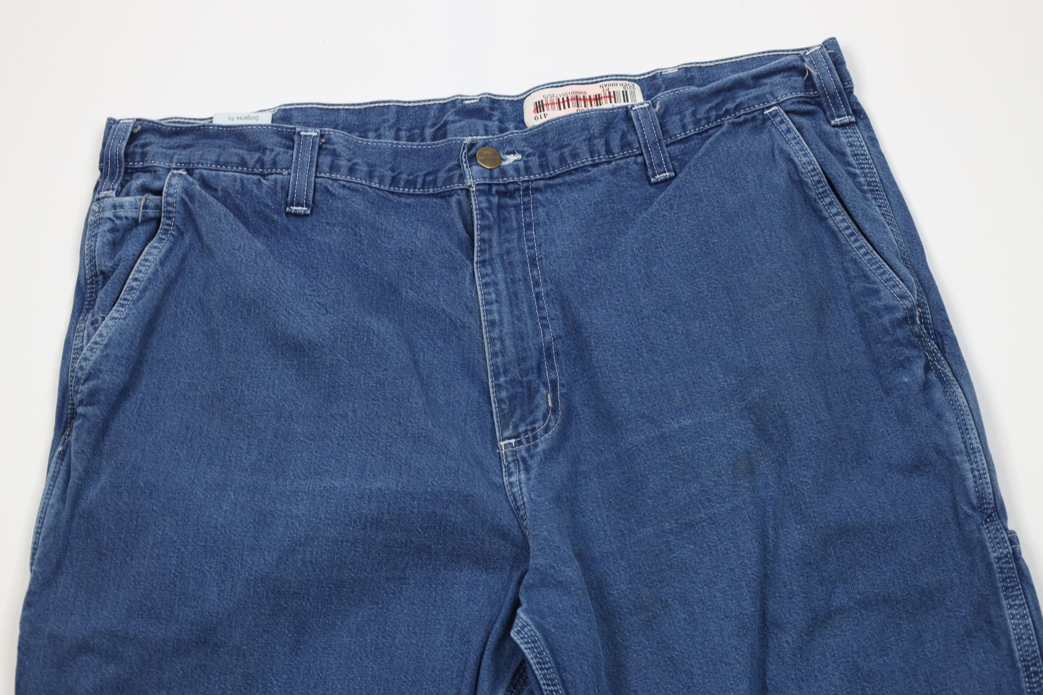 Carhartt Vintage Y2K Carhartt Wide Leg Dungaree Denim Jeans Blue Size US 40 / EU 56 - 2 Thumbnail