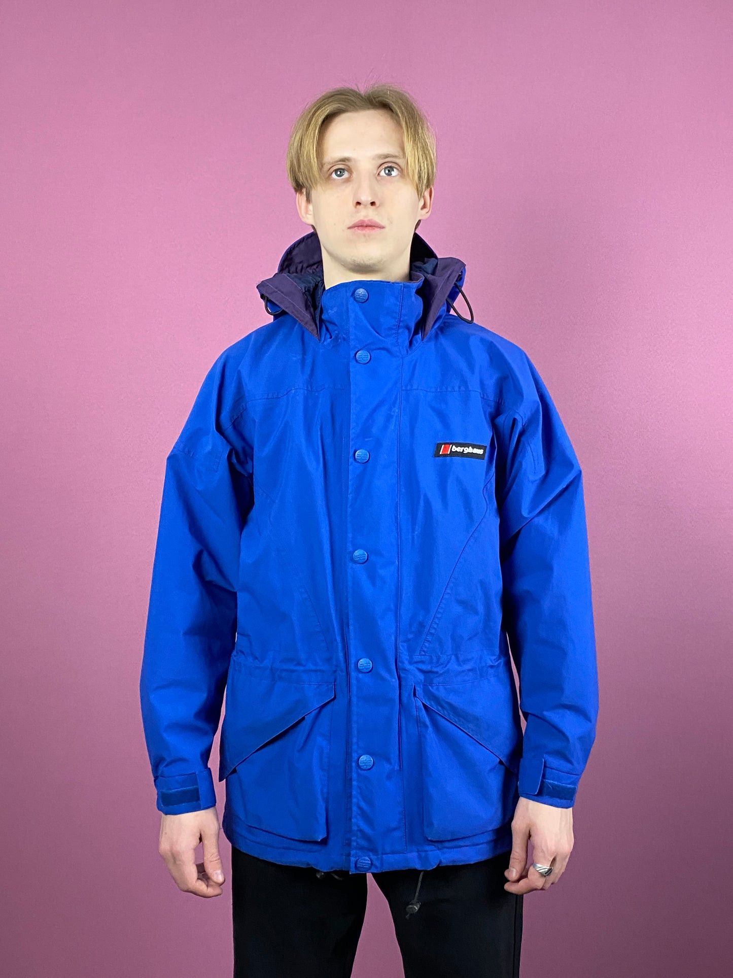 Berghaus × Vintage Berghaus Cornice Gore-Tex Vintage Men's Hooded Windbreaker Size US S / EU 44-46 / 1 - 3 Thumbnail