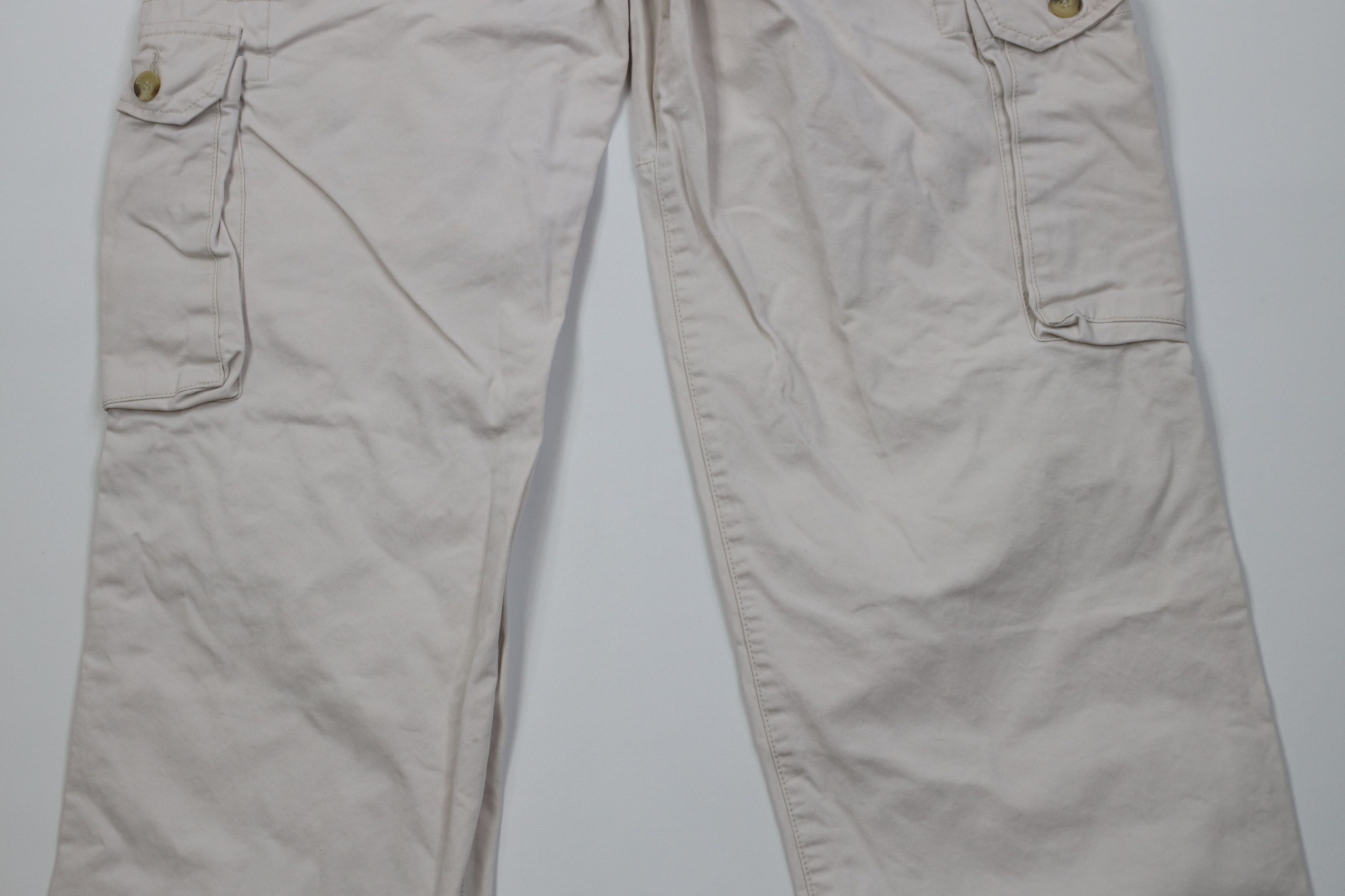 Vintage Vintage 90s Y2K Streetwear Fly Wide Leg Cargo Pants Beige Size US 32 / EU 48 - 12 Thumbnail