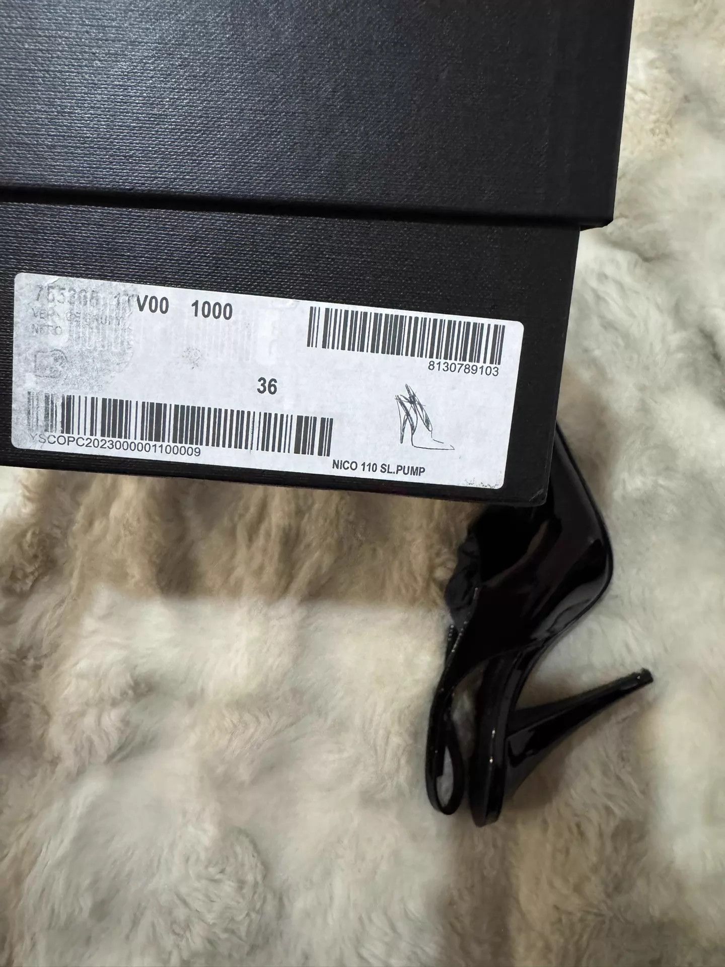 Yves Saint Laurent YSL New Crystal Patent Leather Heels 36 Size US 5.5 / IT 35.5 - 9 Thumbnail