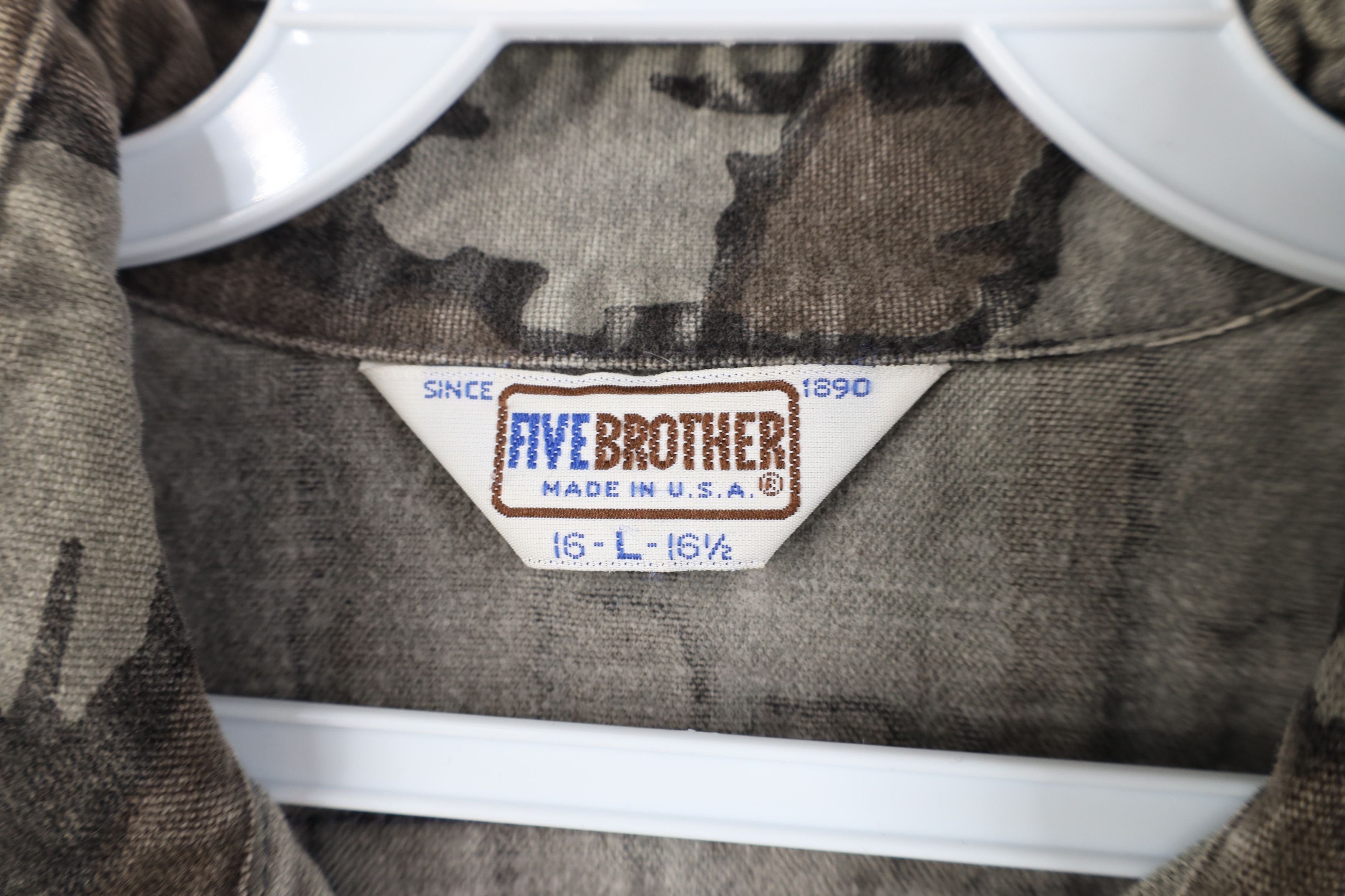 FiveBrother Vintage 70s Five Brother Chamois Cloth Button Shirt USA Size US L / EU 52-54 / 3 - 10 Thumbnail