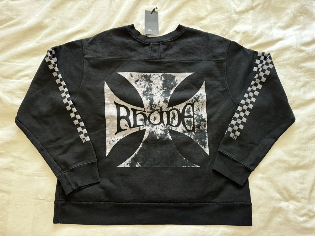 Rhude Cross Crewneck with Kangaroo pocket Size US S / EU 44-46 / 1 - 2 Thumbnail