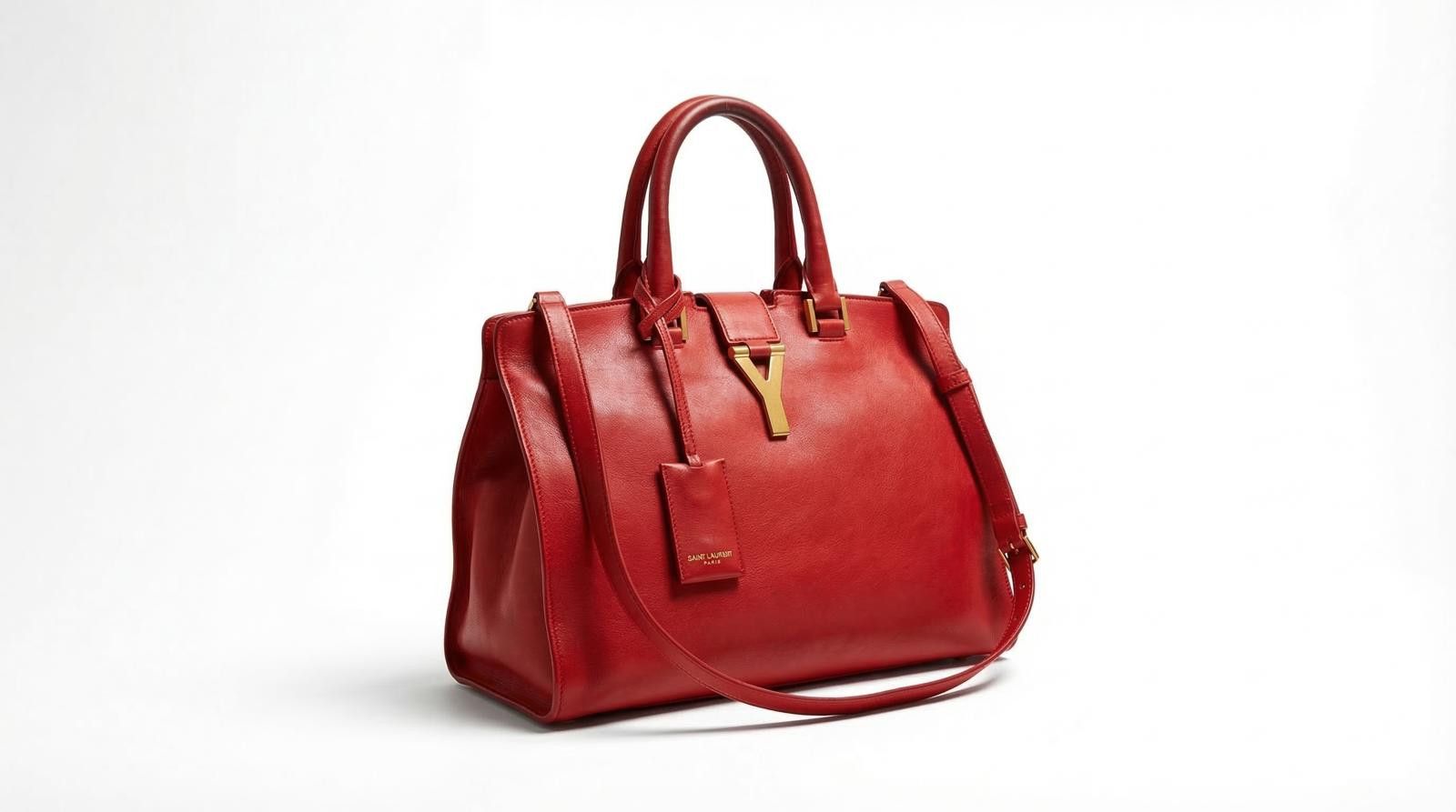 Saint Laurent Paris Saint Laurent - Red Leather Sac de Jour Tote Bag Size ONE SIZE - 1 Thumbnail
