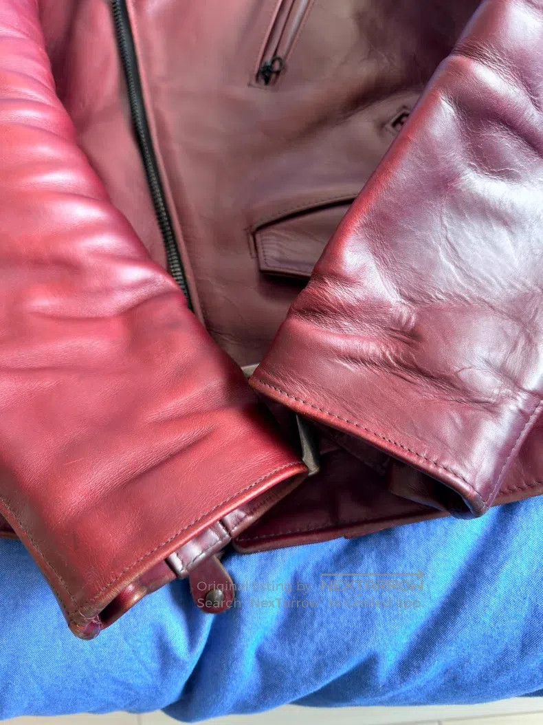 Schott Schott Cable-stayed leather jacket Size US M / EU 48-50 / 2 - 5 Thumbnail