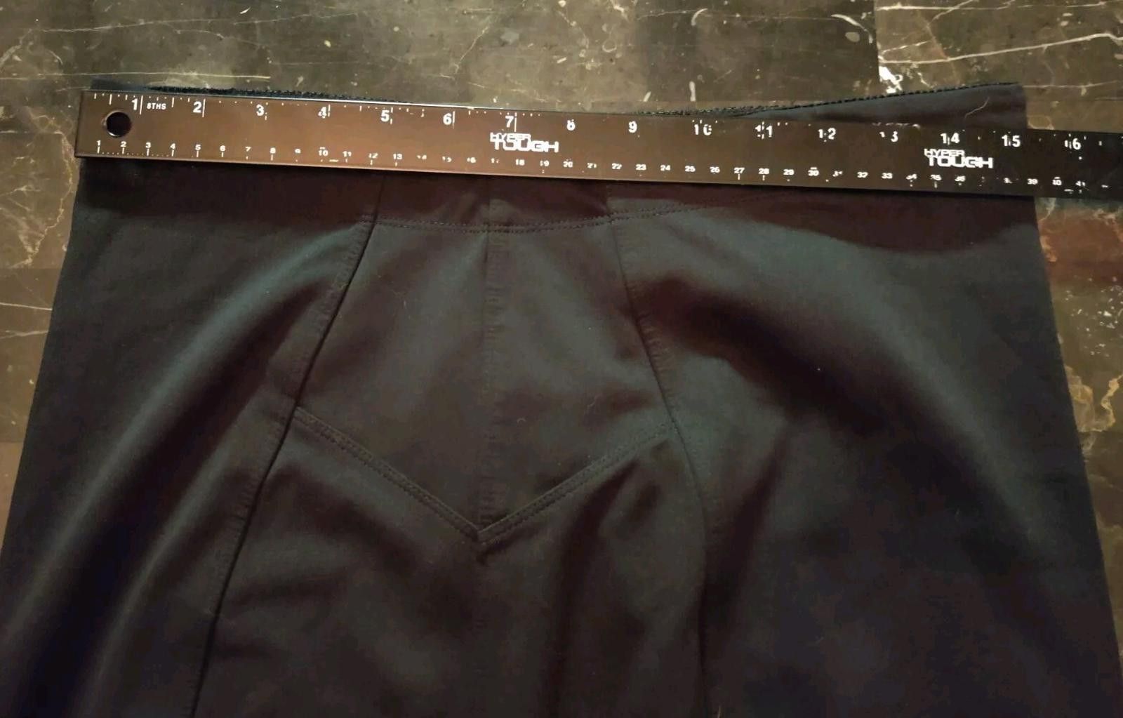 Other Daisy Fuentes Womens Black Onyx Elastic Waist Skirt Size Lar Size 36" / US 14 / IT 50 - 7 Thumbnail