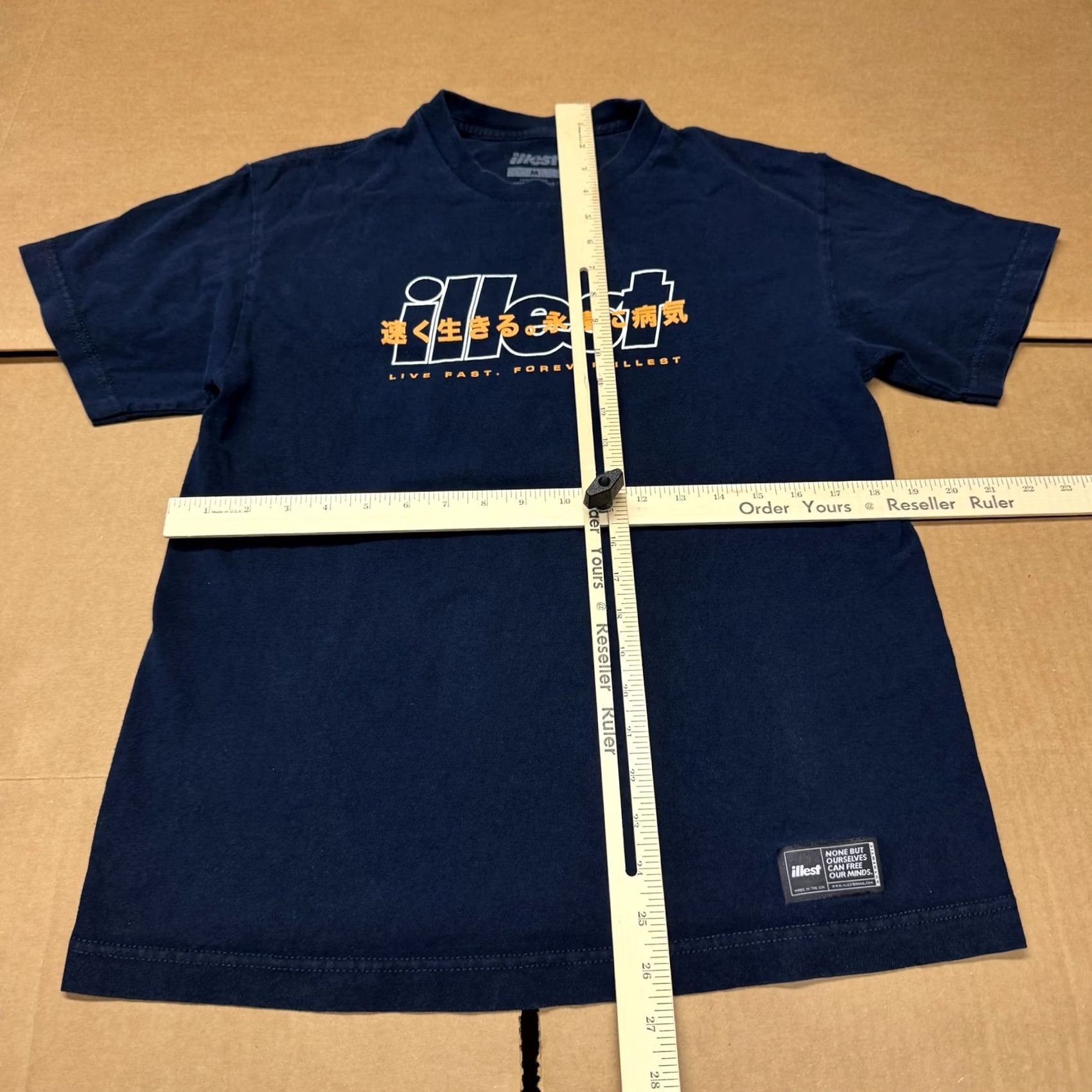 Illesteva Illest Shirt Mens M Blue Live Fast Forever JDM Car Graphic Crew Neck Tee Streetwear Size US M / EU 48-50 / 2 - 6 Thumbnail
