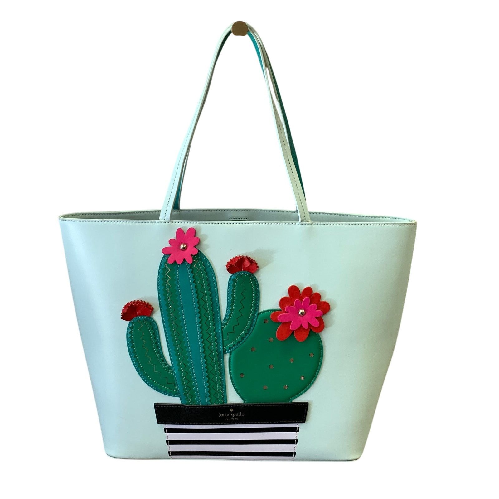Kate Spade Kate Spade New Horizons Cactus Little Len Tote Island Waters Size ONE SIZE - 1 Thumbnail
