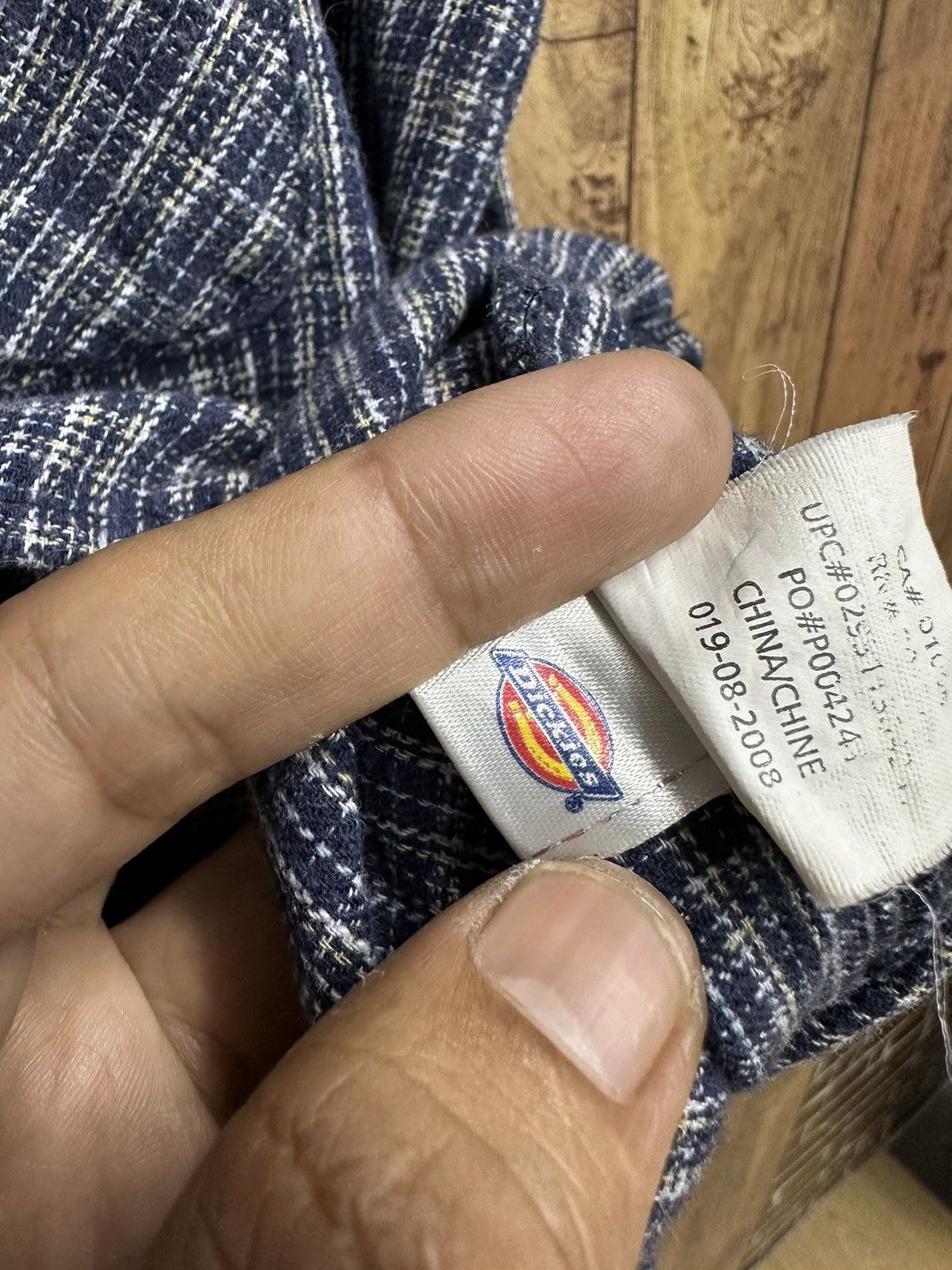 Dickies × Flannel × Vintage Vintage Dickies Flannel Stone Button Baggy Z44 Size US M / EU 48-50 / 2 - 15 Thumbnail