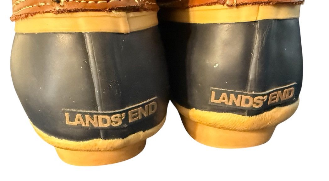 Lands' End Lands End Flannel Insulated Duck Rain Boots Womans 9 B Size US 9 / IT 39 - 3 Thumbnail