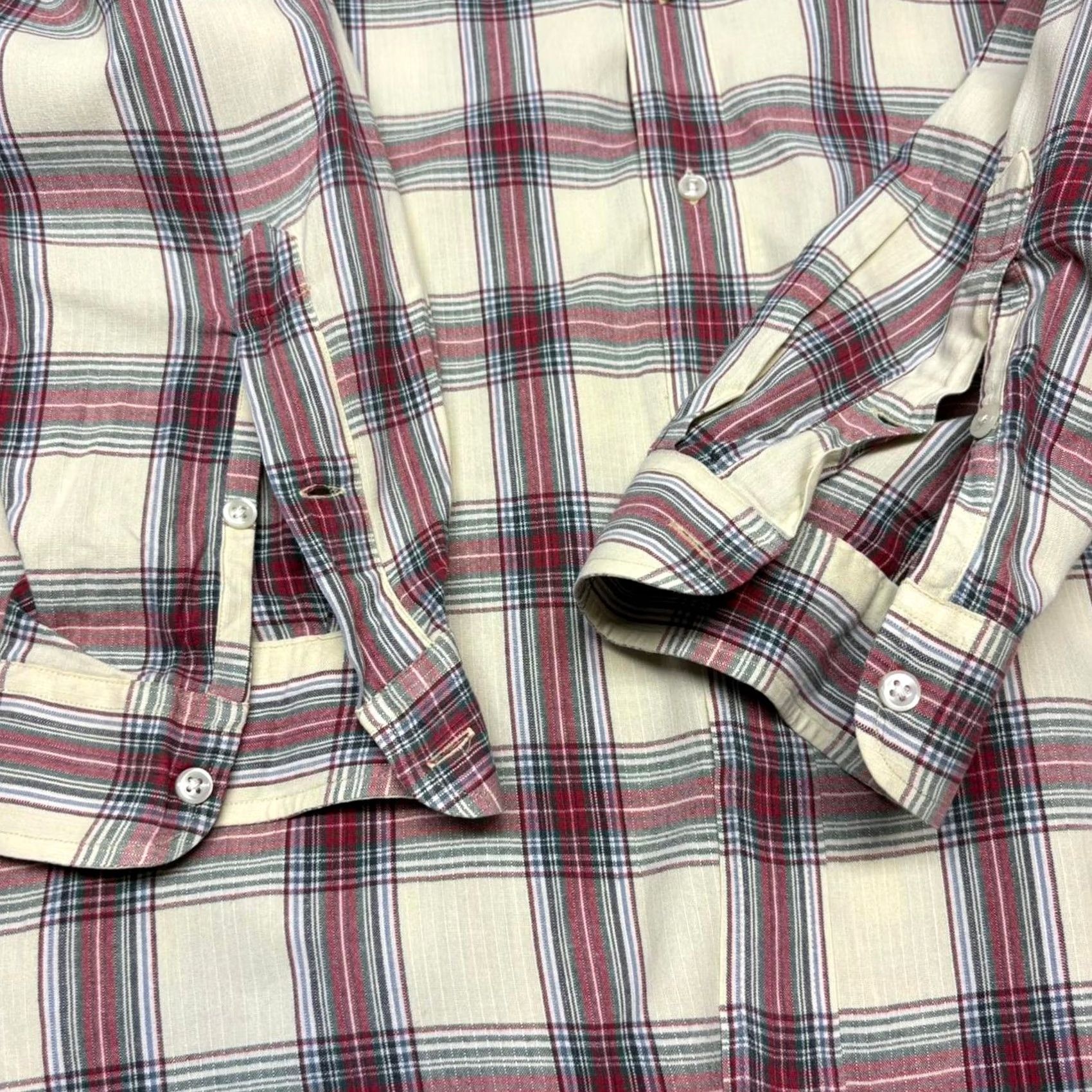 Ralph Lauren VINTAGE Polo Ralph Lauren Shirt Cream Red Plaid Long Sleeve Button-Down XXL Womens Men? Size US XXL / EU 58 / 5 - 6 Thumbnail