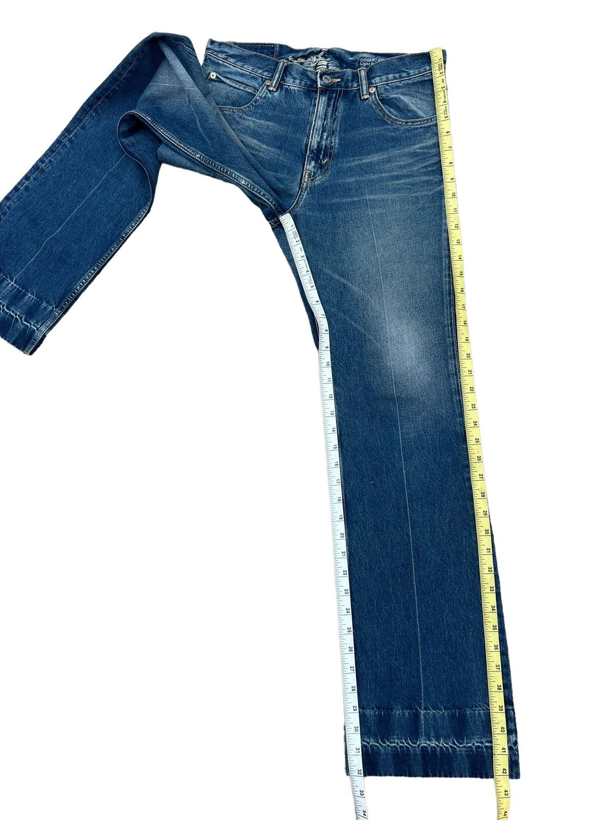 Cosmic Wonder Vintage Cosmic Wonder Japan Faded Denim Flare Jeans Size US 31 - 5 Thumbnail