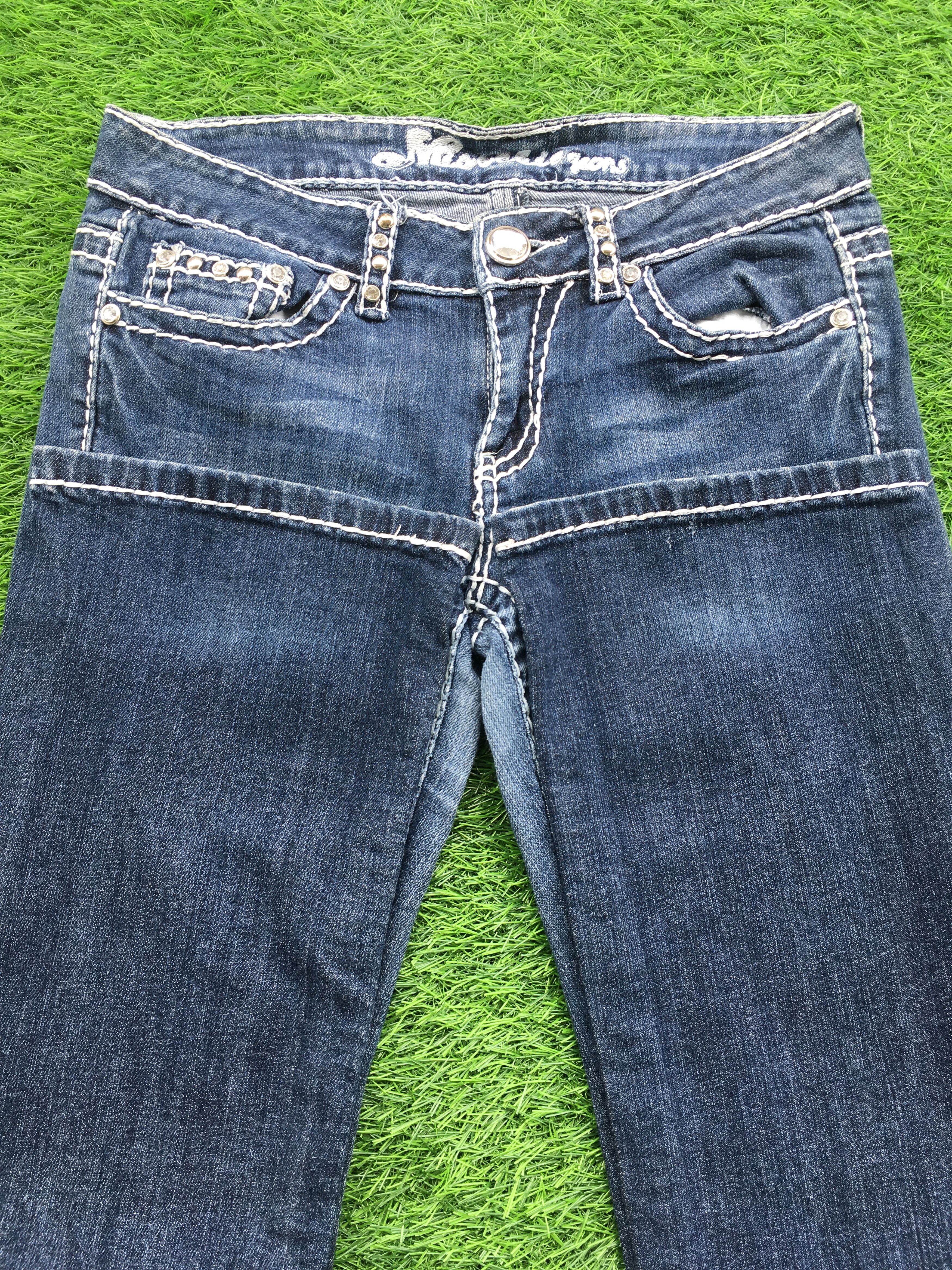 Grace in LA × Jean Miss Chic Slim Boot Cut Jeans D-977 Size 27" / US 4 / IT 40 - 6 Thumbnail