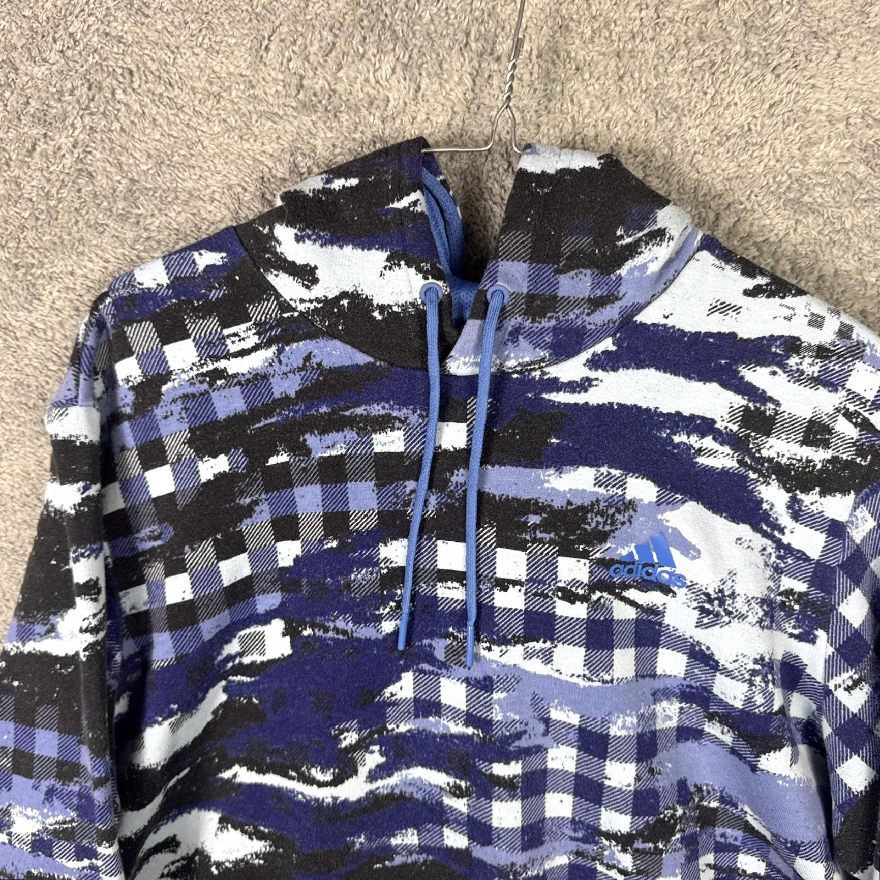 Adidas Adidas Hoodie Mens L Primegreen Postgame Plaid Camo Sweatshirt Abstract Fleece Size US L / EU 52-54 / 3 - 6 Thumbnail