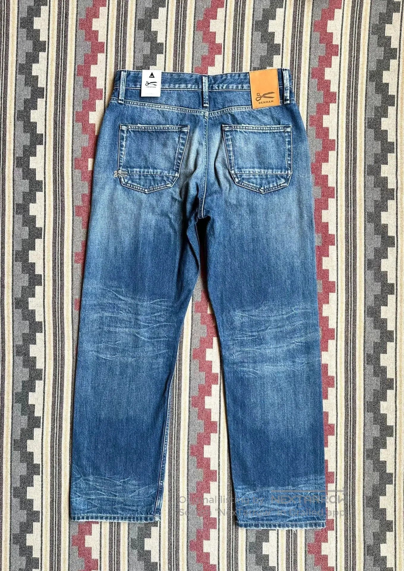 DENHAM Blue Denim Straight-Leg Jeans. Size US 30 / EU 46 - 2 Thumbnail