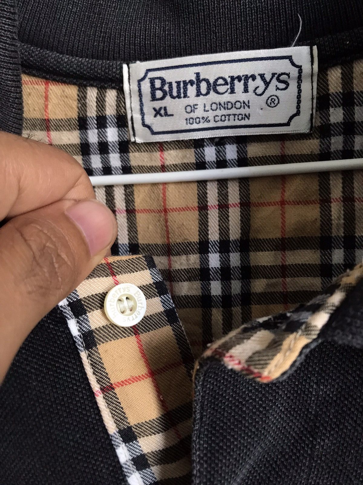 Burberry 🔥 OFFER ME NOW 🔥 VTG Burberrys Nova Check Polo Colar Shirt 🔥 Size US XL / EU 56 / 4 - 9 Thumbnail
