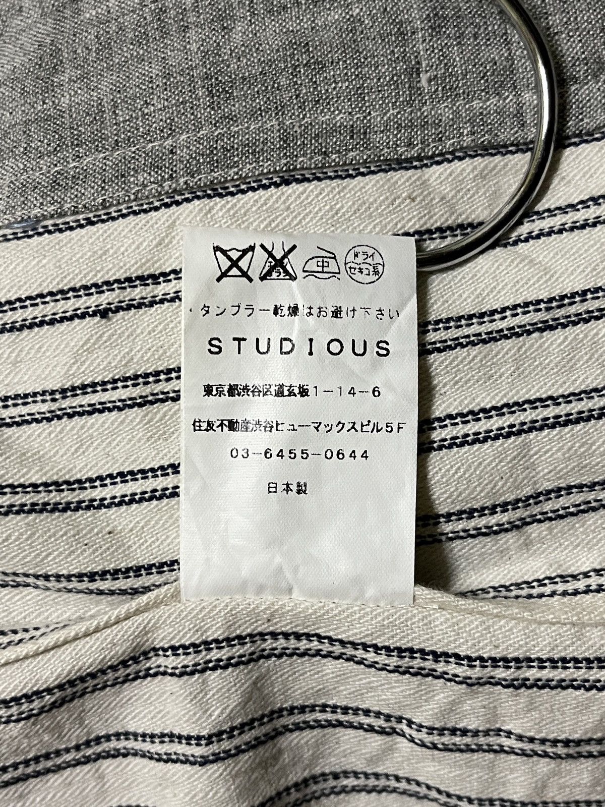 Japanese Brand × STUDIOUS Studious Pocket Shirt Striped Long Sleeve Size US M / EU 48-50 / 2 - 16 Thumbnail