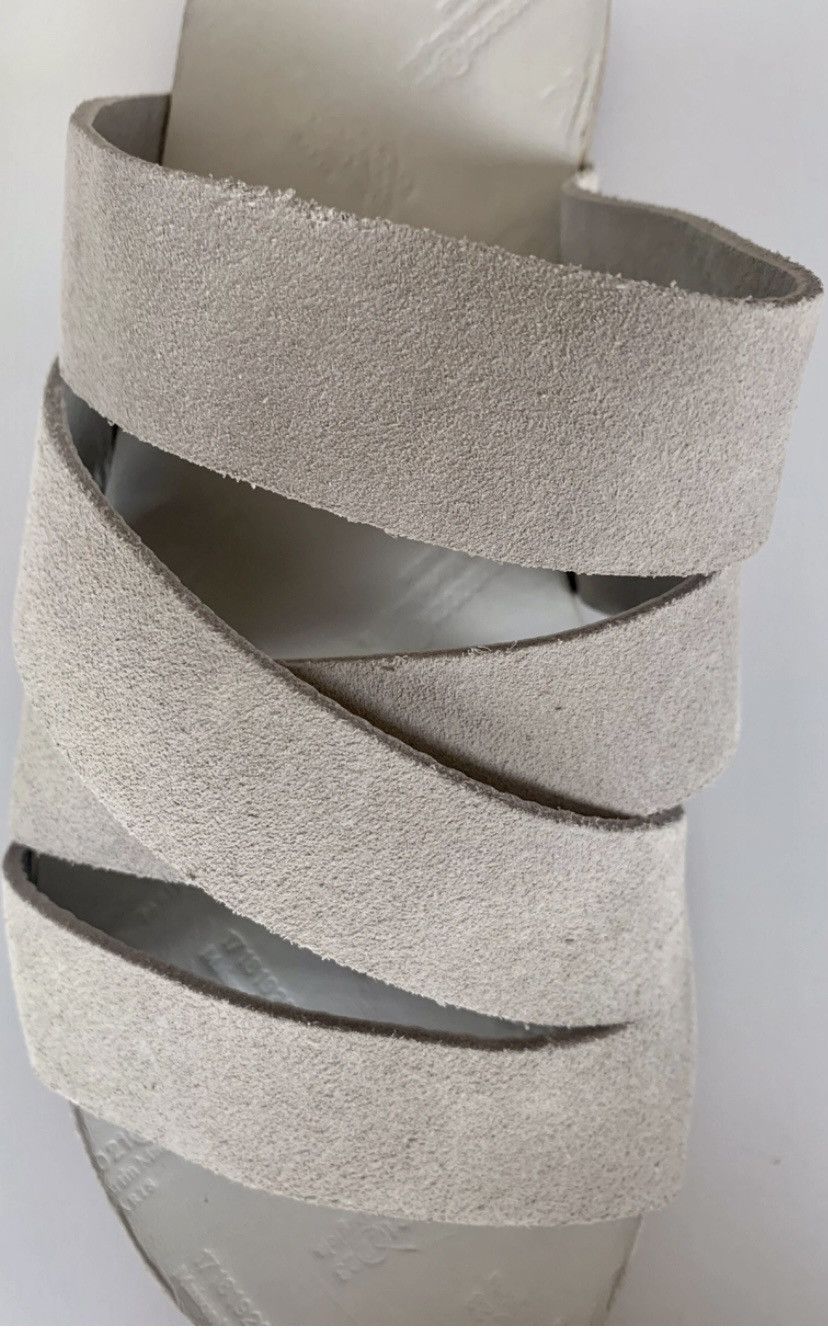 Maison Margiela Maison Margiela 🇮🇹 ash grey suede strappy band sandals 8 NIB Size US 8 / EU 41 - 5 Thumbnail