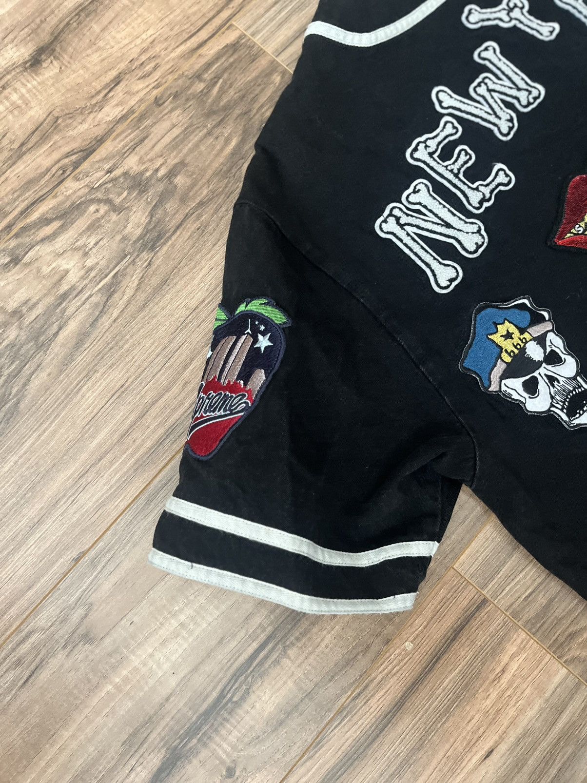 Supreme Supreme Patches Denim Baseball Jersey Size US L / EU 52-54 / 3 - 2 Thumbnail