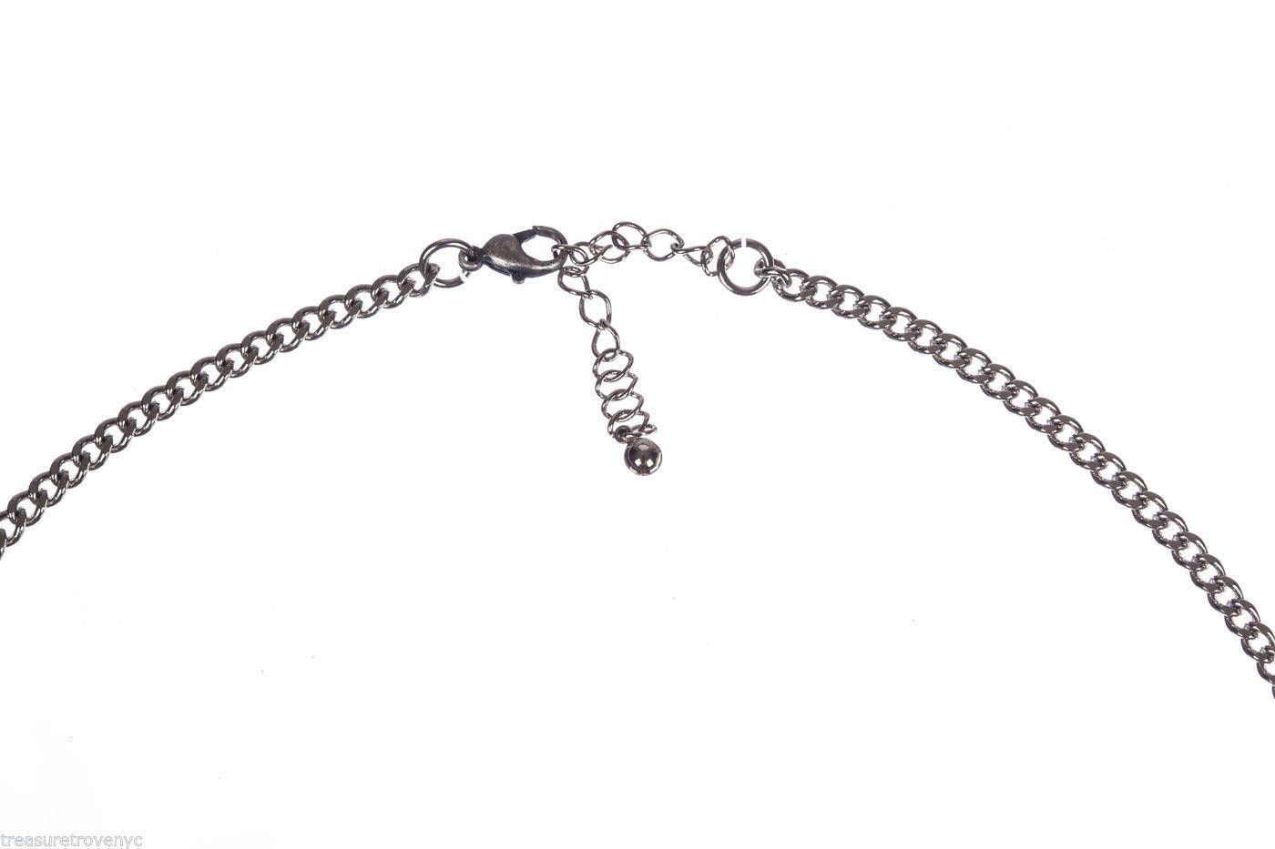 Designer Eagle Necklace White Brass Plated in Silver Alberto Juan Size ONE SIZE - 5 Thumbnail