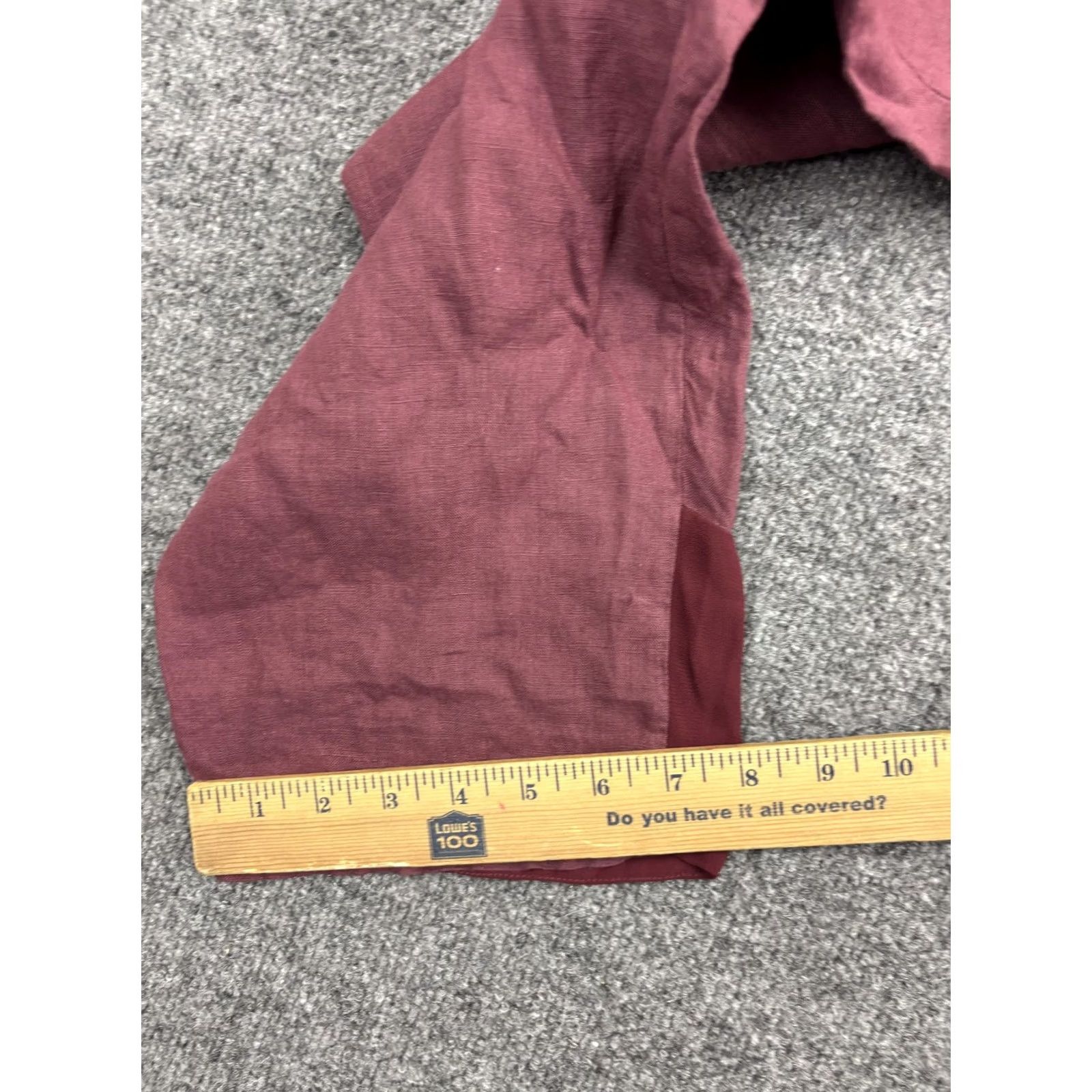 Vintage VINTAGE? No — Transit par-such Purple Linen Crop Pants Womens 2 Elastic Waist Tapered Pockets Cropped Casual Spring Summer Size 26" / US 2 / IT 38 - 6 Thumbnail