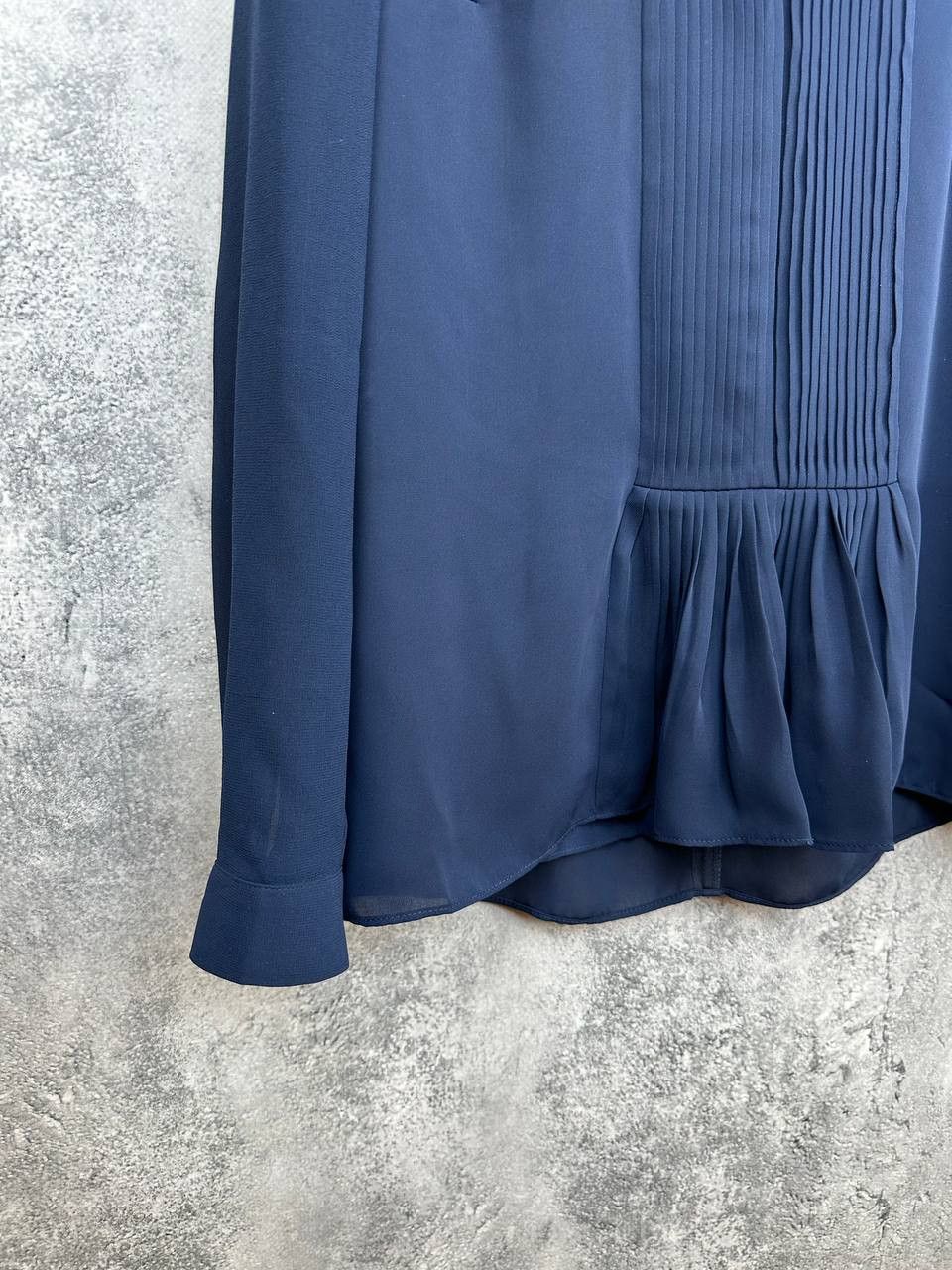 Reiss Reiss Inda Blouse Top Blouse LS Indigo Navy Polyester Size S / US 4 / IT 40 - 6 Thumbnail
