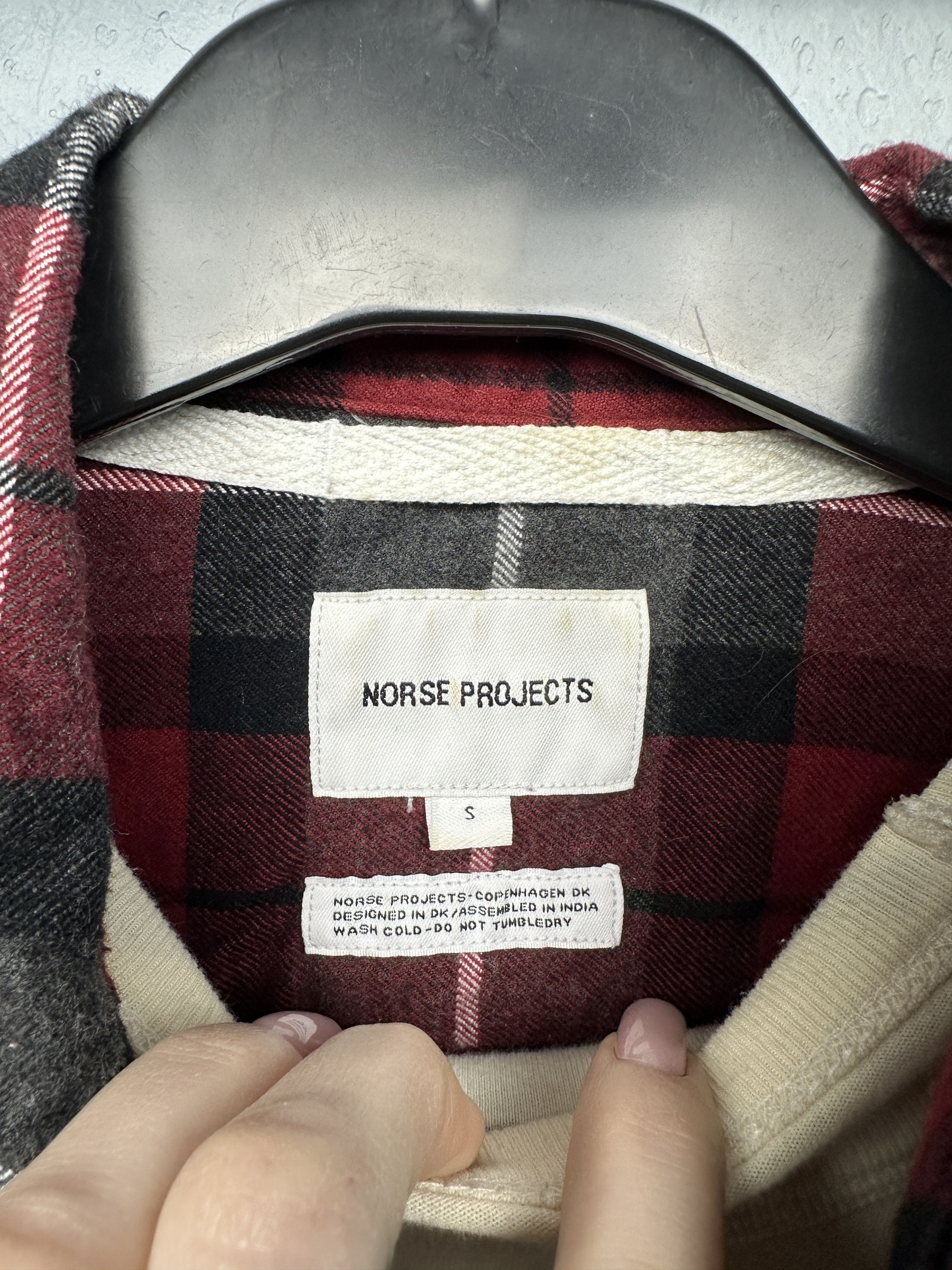 Norse Projects Norse Projects Mens Anton Brushed Flannel Plaid Shirt Size US S / EU 44-46 / 1 - 3 Thumbnail