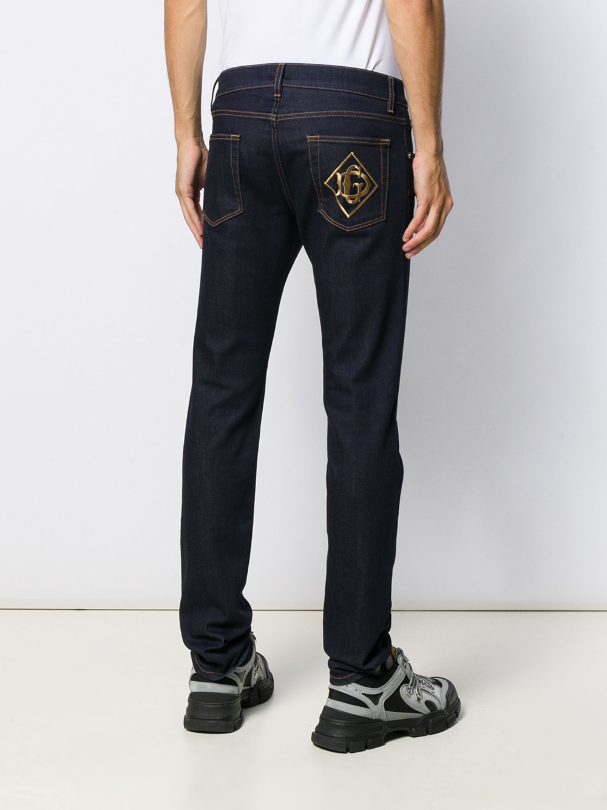 Dolce & Gabbana o1y0125 Logo Jeans in Blue Size US 28 / EU 44 - 4 Thumbnail