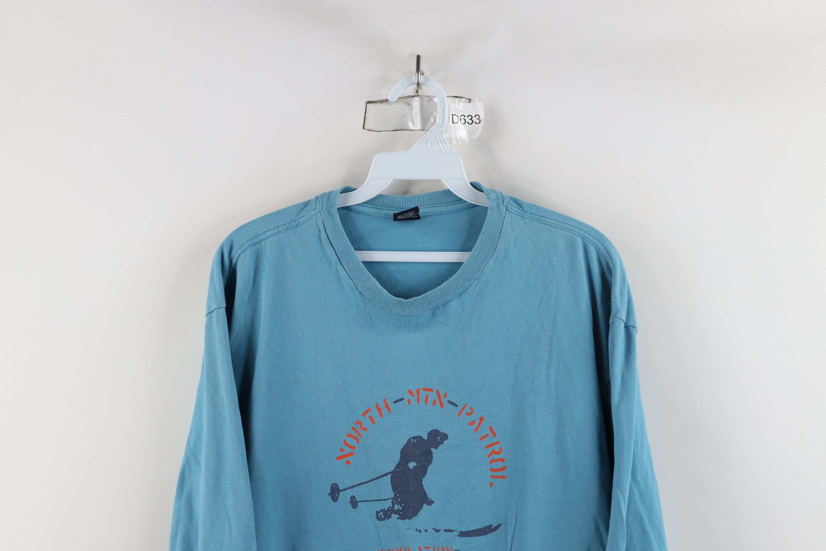 Gap × Vintage Vintage 90s Y2K Gap Patrol Skiing Long Sleeve T-Shirt Blue Size US M / EU 48-50 / 2 - 2 Thumbnail