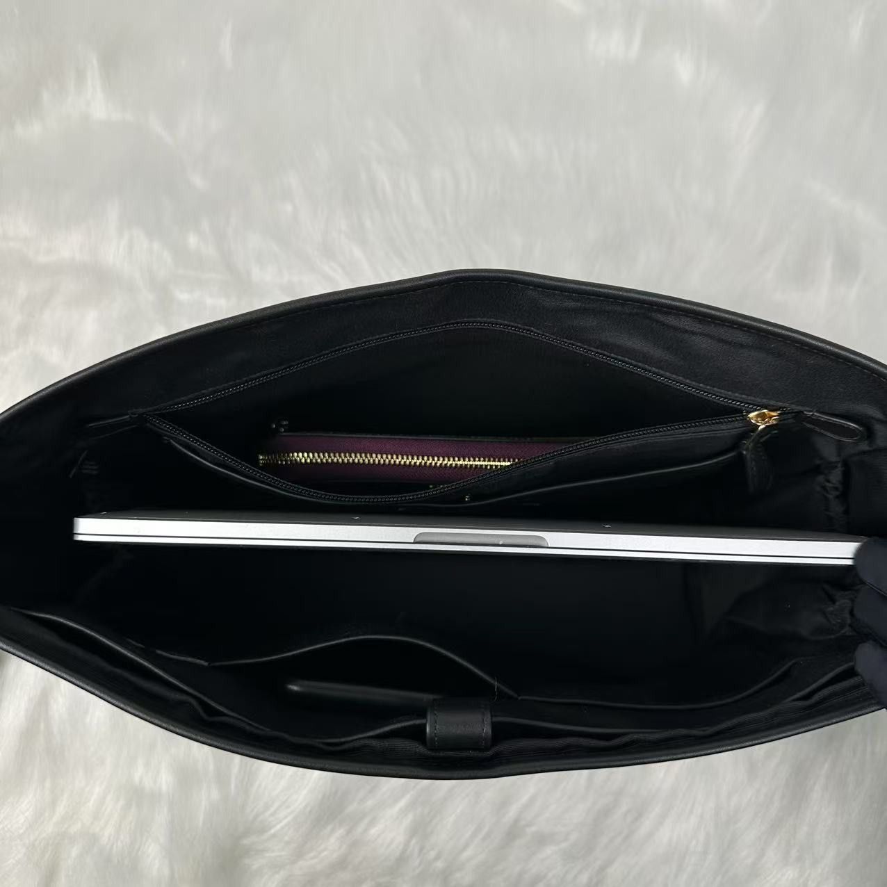 Coach Coach Tote Insert Canvas And Smooth Leather Black NWT C4812 Size ONE SIZE - 3 Thumbnail